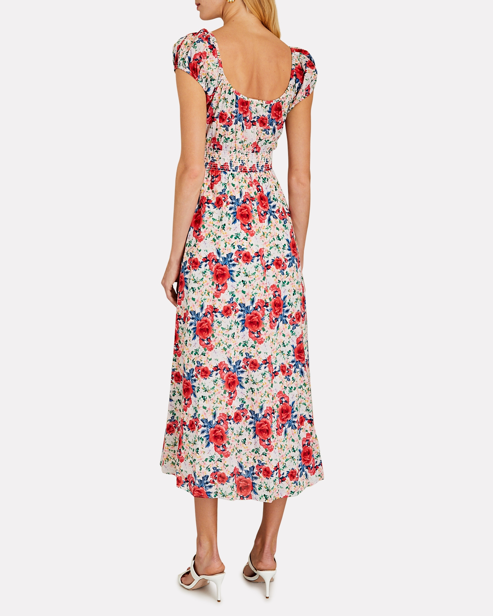 LoveShackFancy Vernon Floral Midi Dress | INTERMIX®