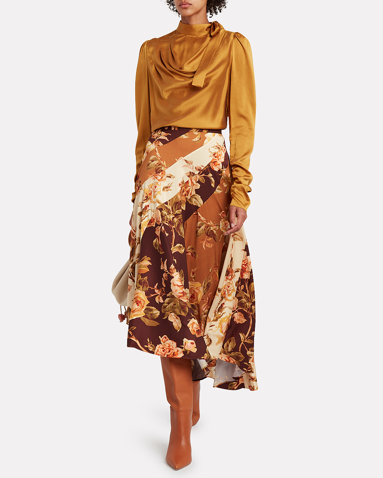 Zimmermann | Resistance Spliced Floral Midi Skirt | INTERMIX®