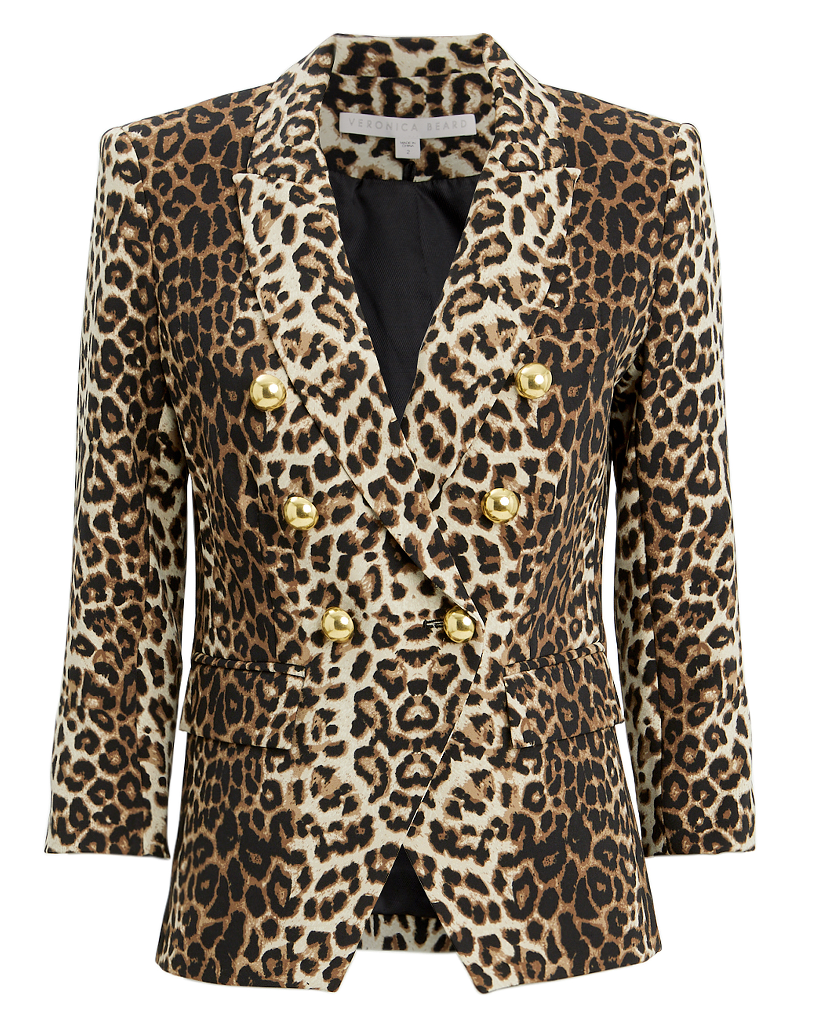 Veronica Beard Leopard Empire Dickey Jacket | INTERMIX®