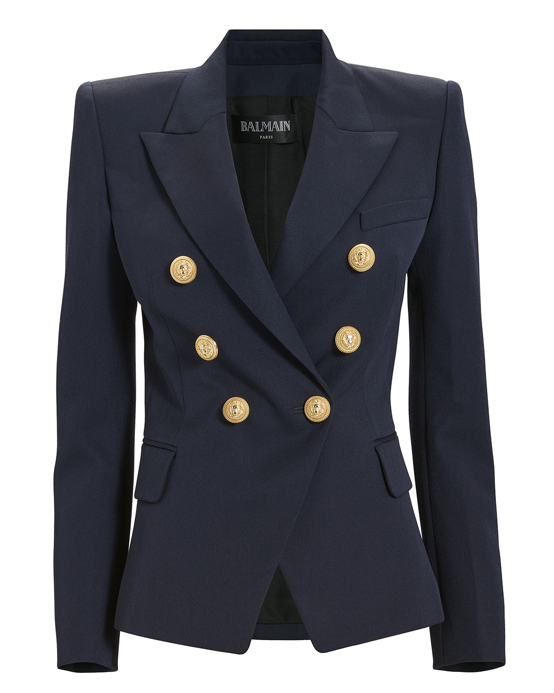 Classic Double-Breasted Navy Blazer