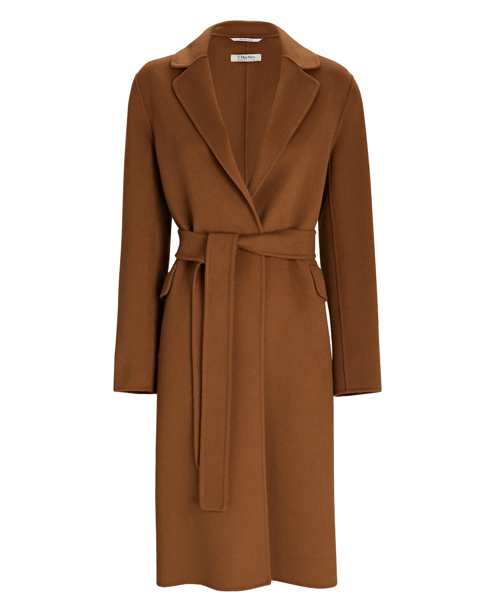 S Max Mara Polly Belted Virgin Wool Coat | INTERMIX®