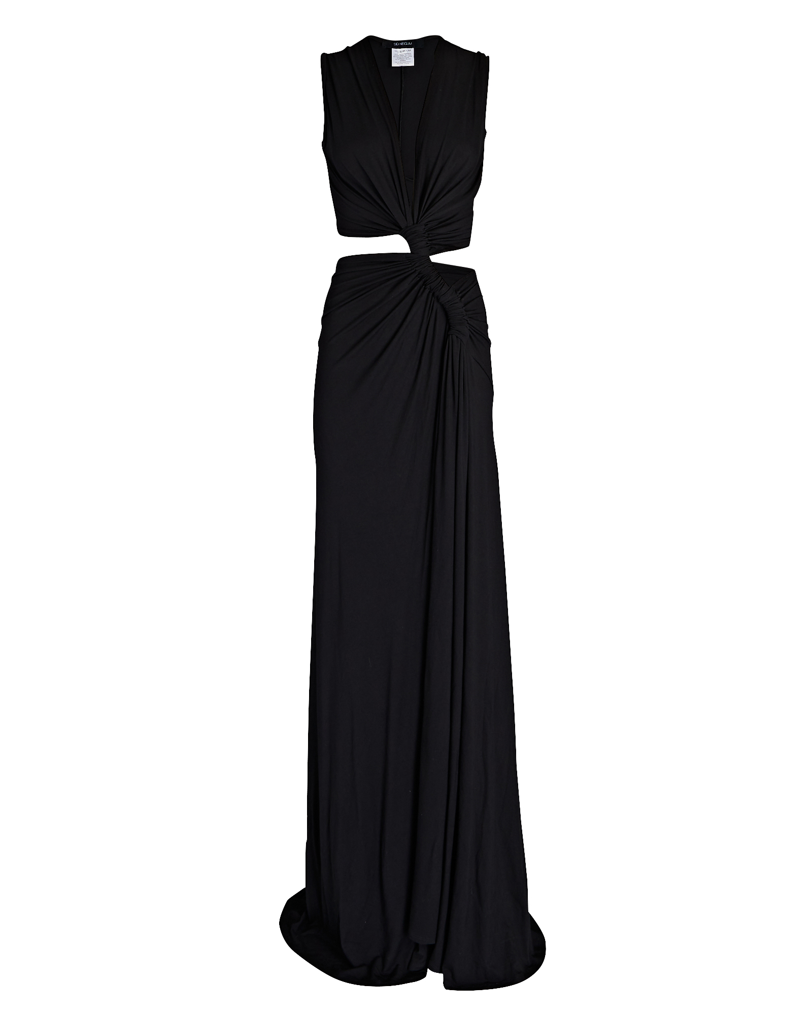 Sid Neigum Cut-Out Jersey Maxi Dress In Black | INTERMIX®