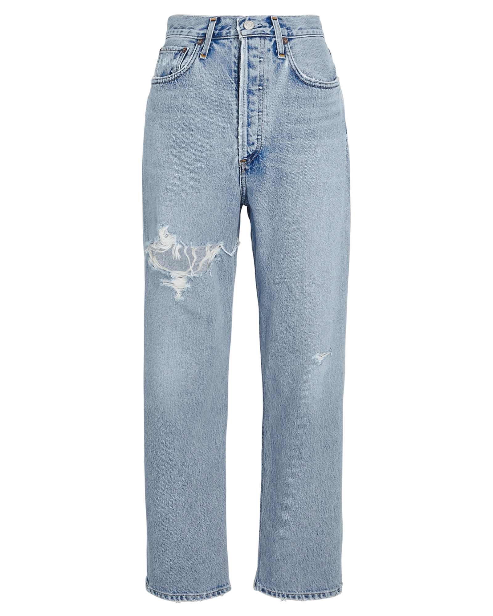 AGOLDE 90s Crop Distressed Jeans | INTERMIX®