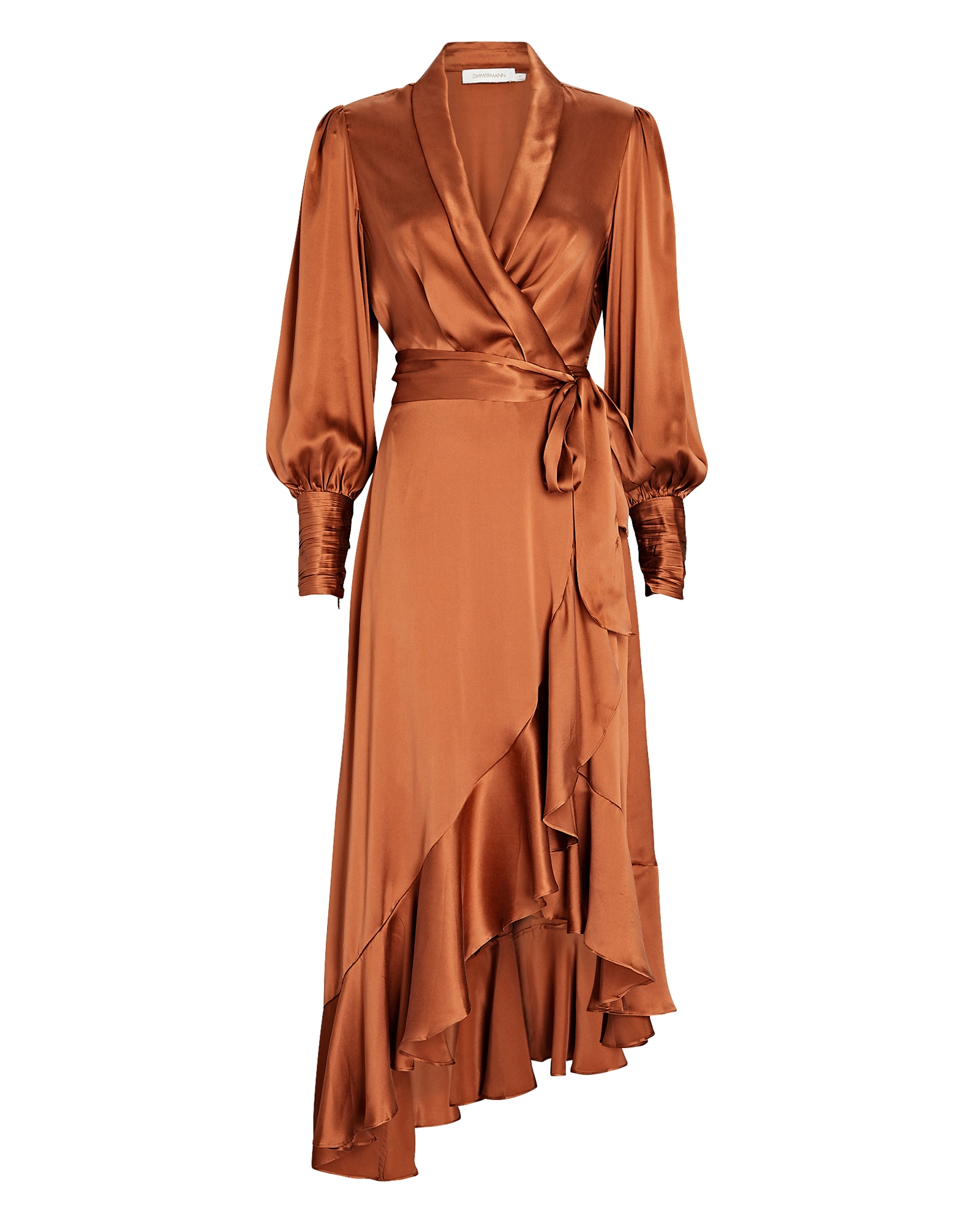 Zimmermann Silk Midi Wrap Dress | INTERMIX®
