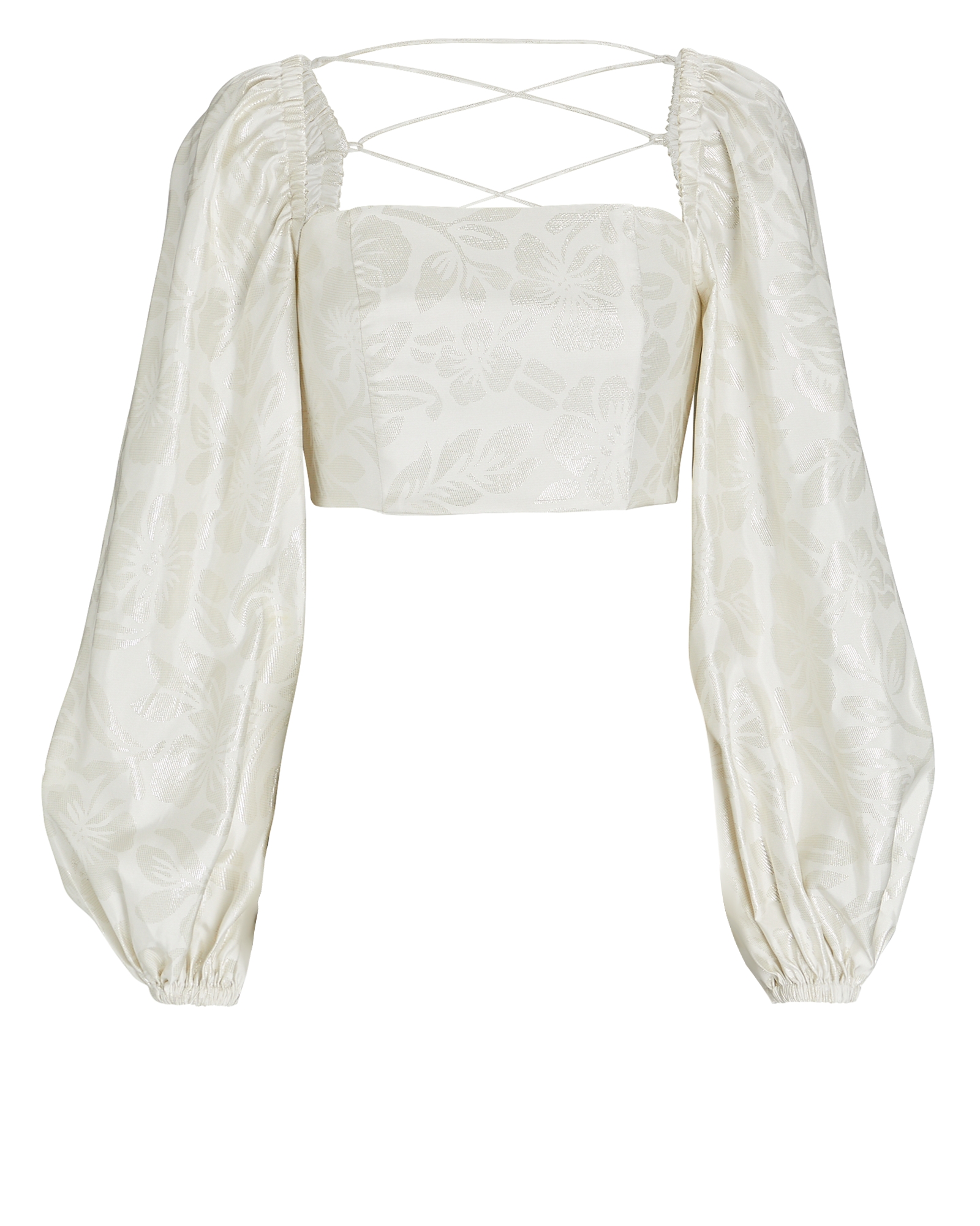 Significant Other Roselle Puff Sleeve Crop Top | INTERMIX®