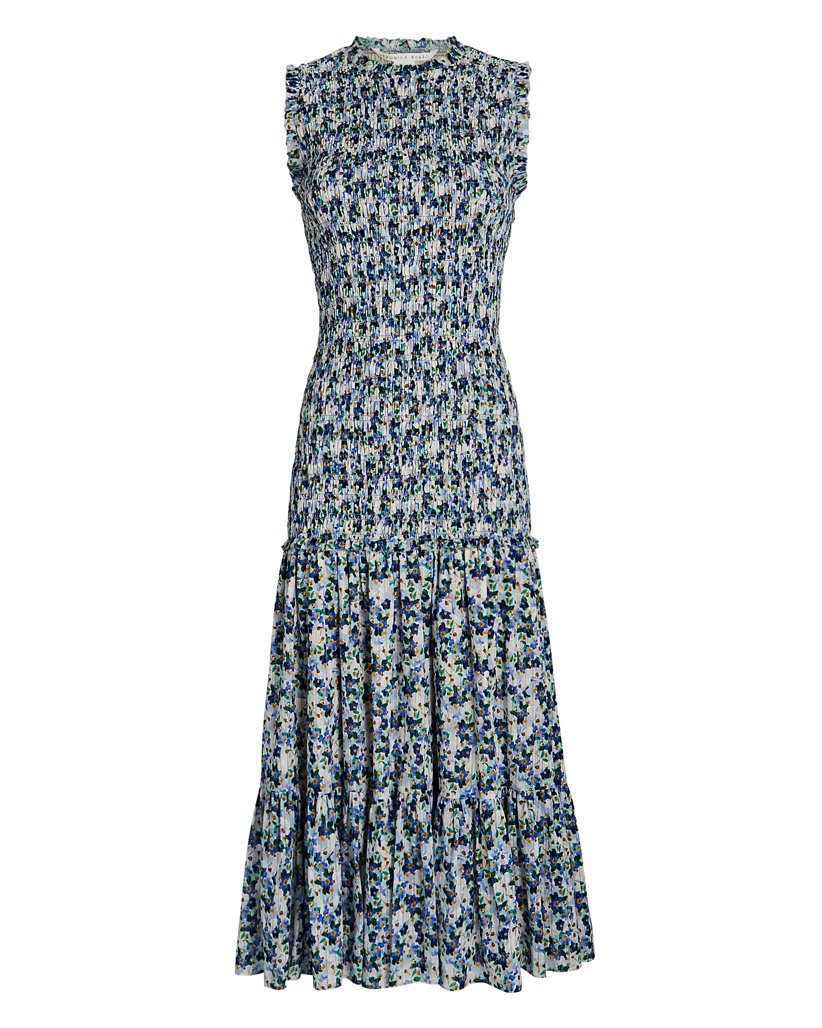 Veronica Beard Verena Smocked Midi Dress | INTERMIX®