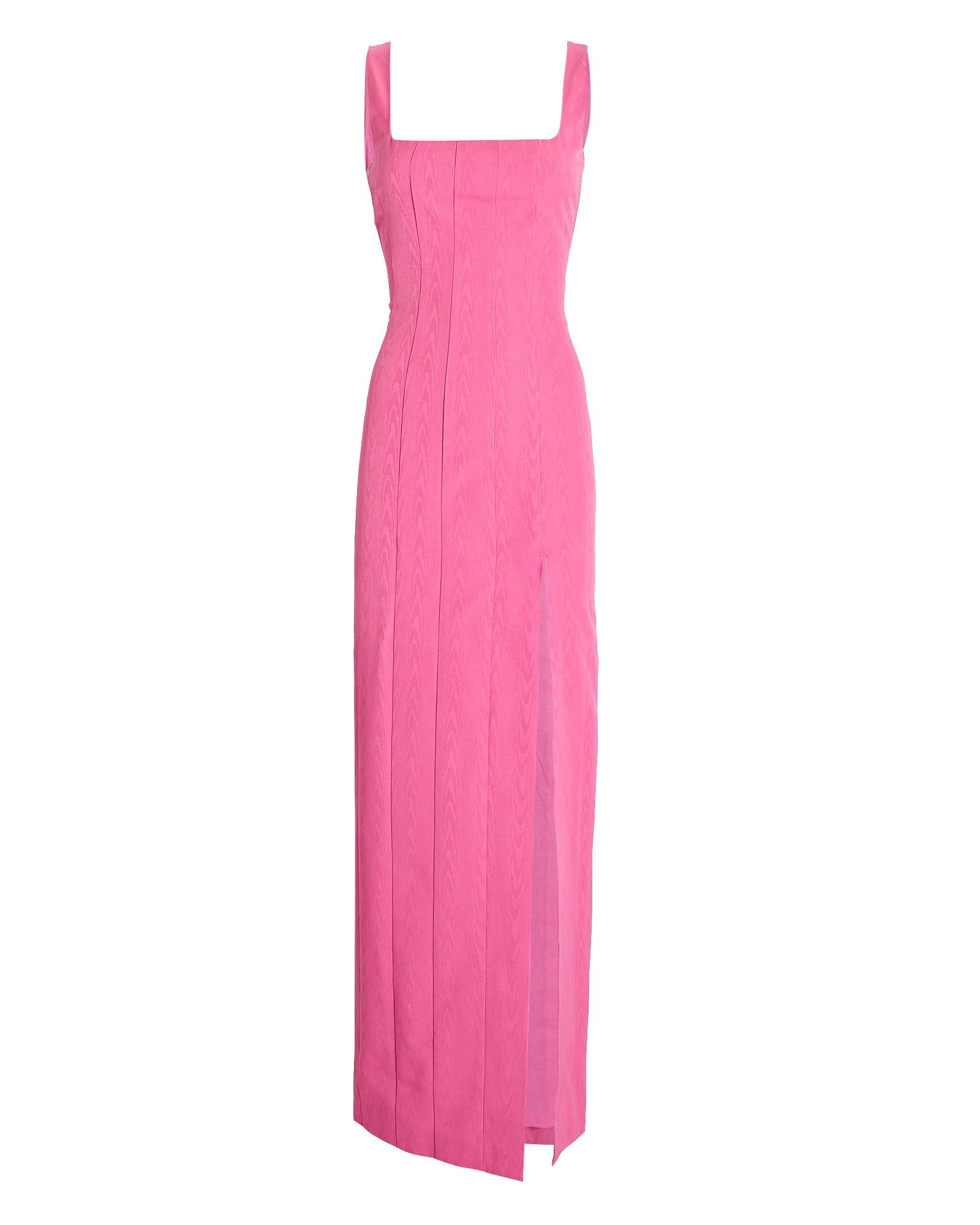Staud Pink Portrait Column Cotton Dress In Pink,black | ModeSens
