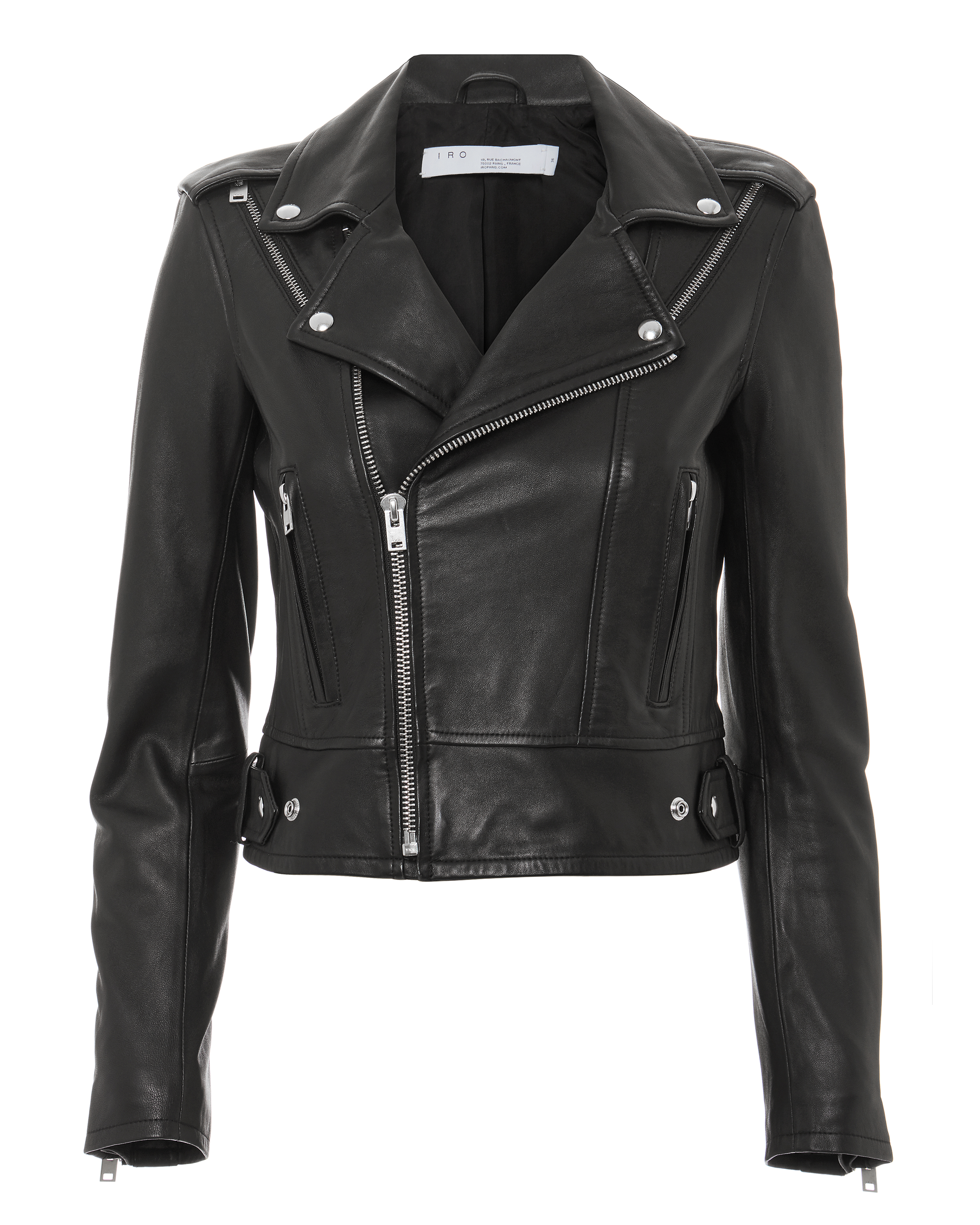 Quinn Women's Black Leather Jacket | IRO