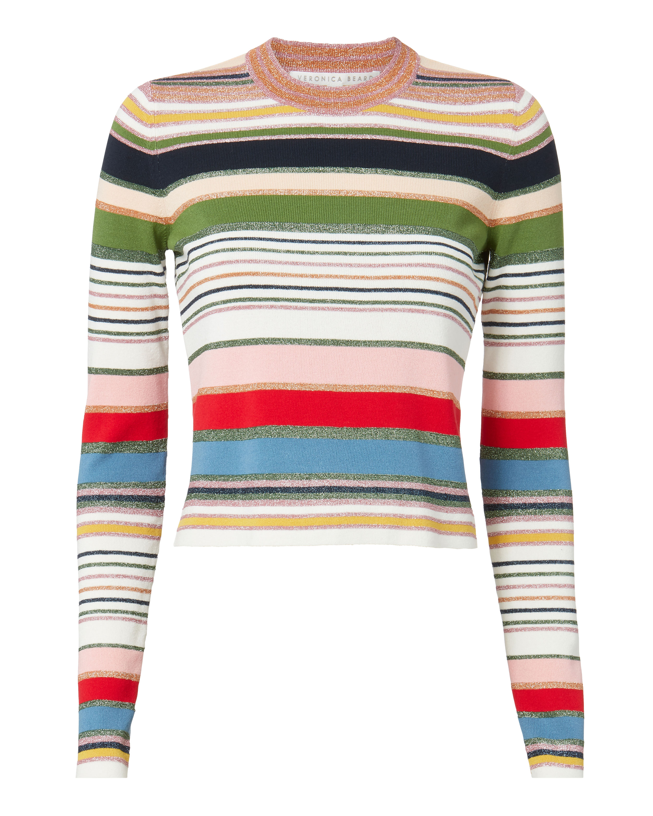 Striped Cropped Sweater | Veronica Beard