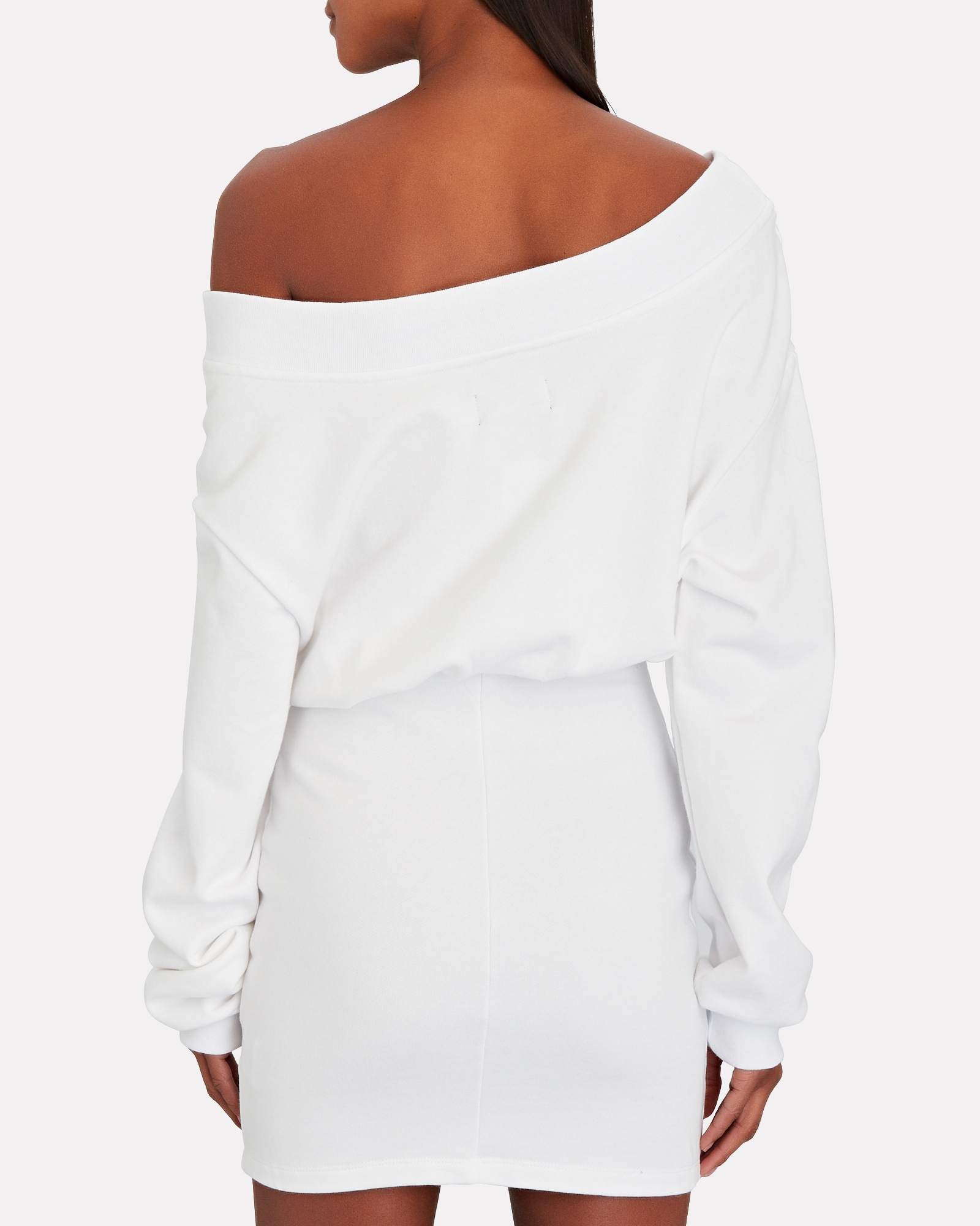 RtA Rachele Off-the-Shoulder Sweatshirt Dress | INTERMIX®