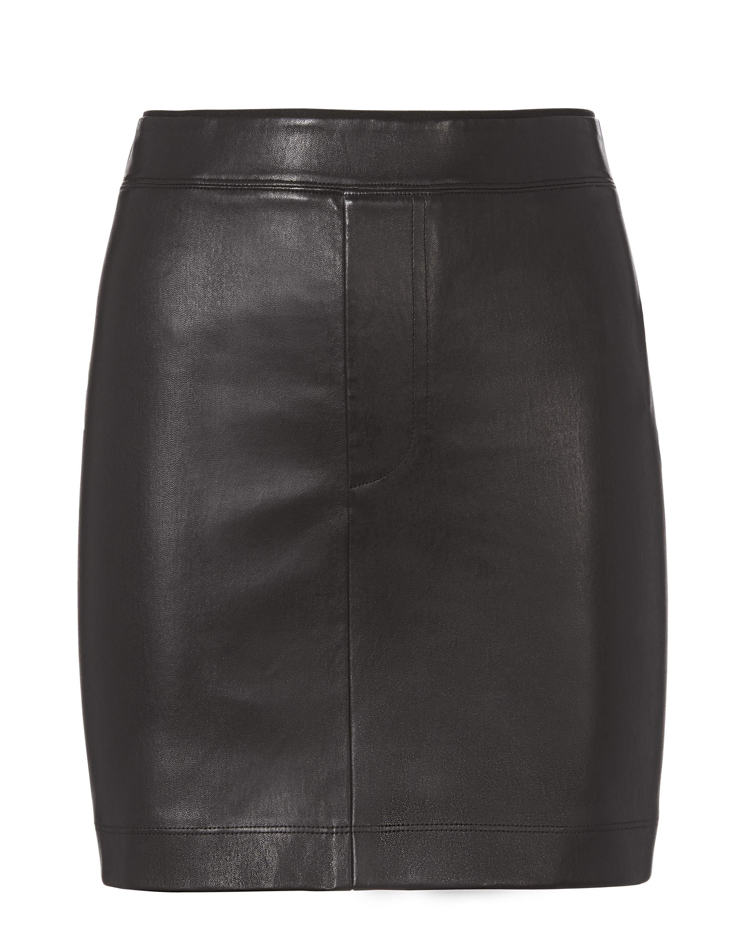 Helmut Lang Black Stretch Leather Skirt - INTERMIX®
