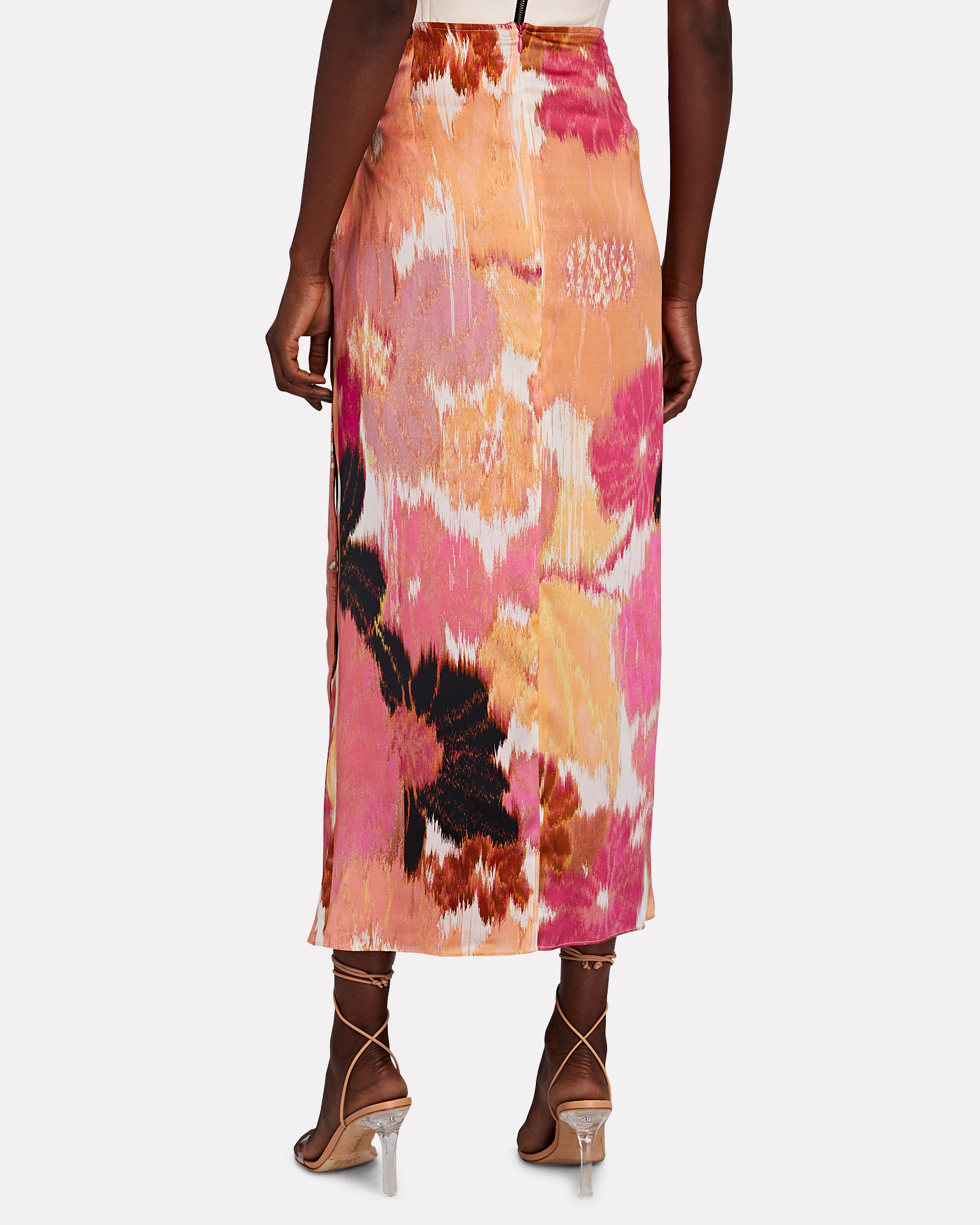 Silvia Tcherassi Bonnan Floral Silk-Blend Wrap Skirt | INTERMIX®