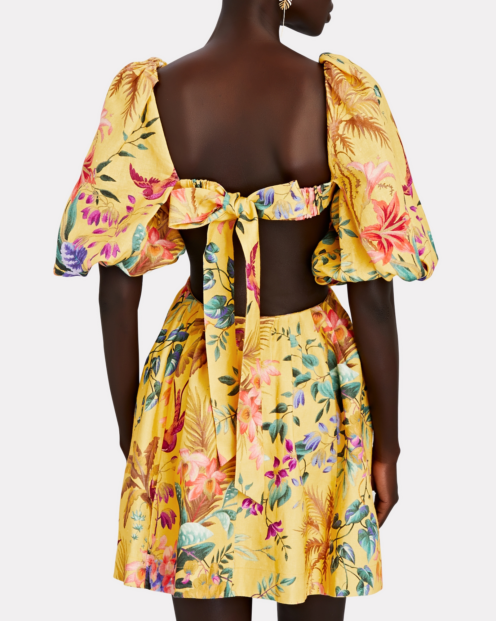 Zimmermann Tropicana Floral Cut-Out Mini Dress | INTERMIX®