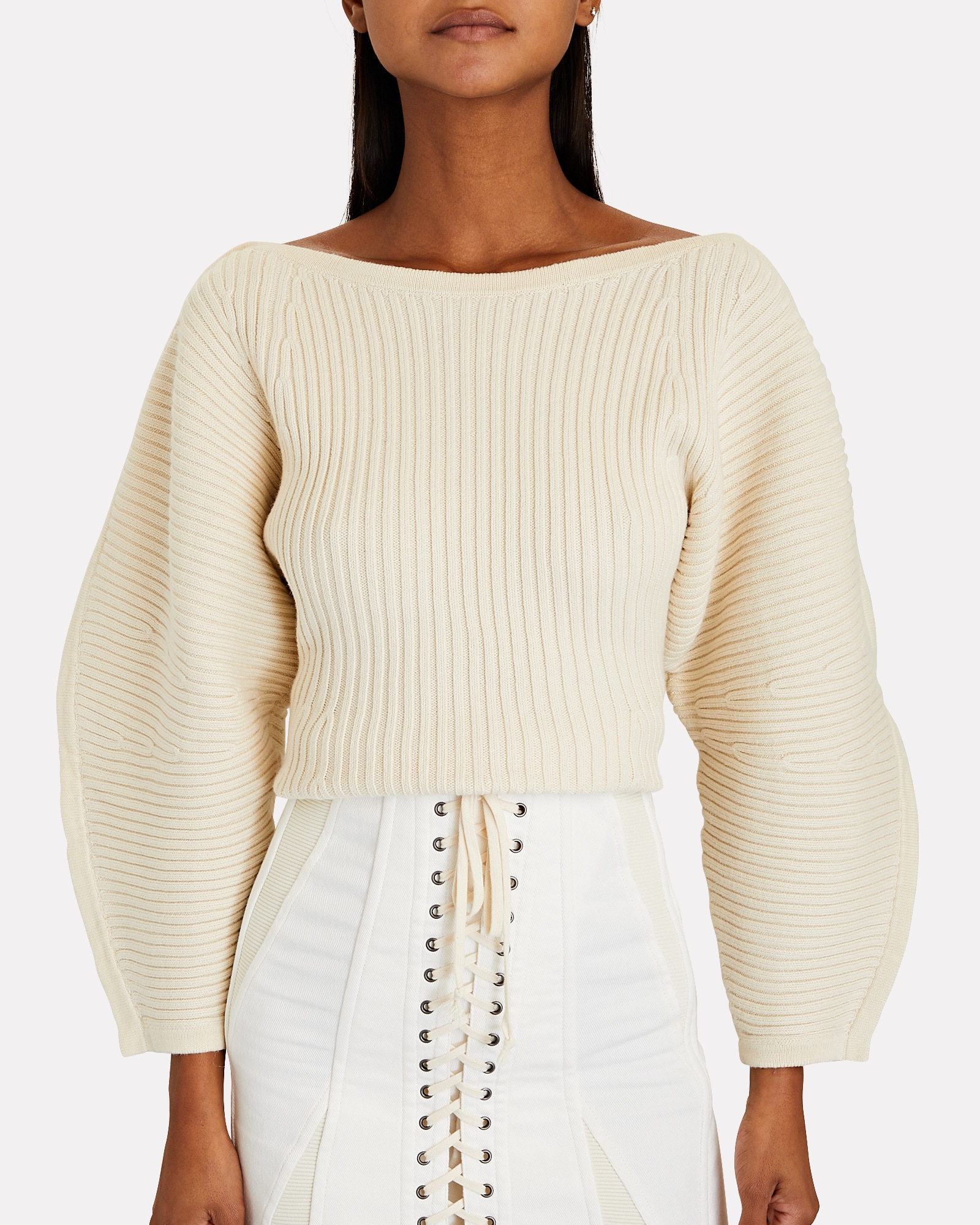 Mara Hoffman Nasira Sculpted Cotton Sweater | INTERMIX®