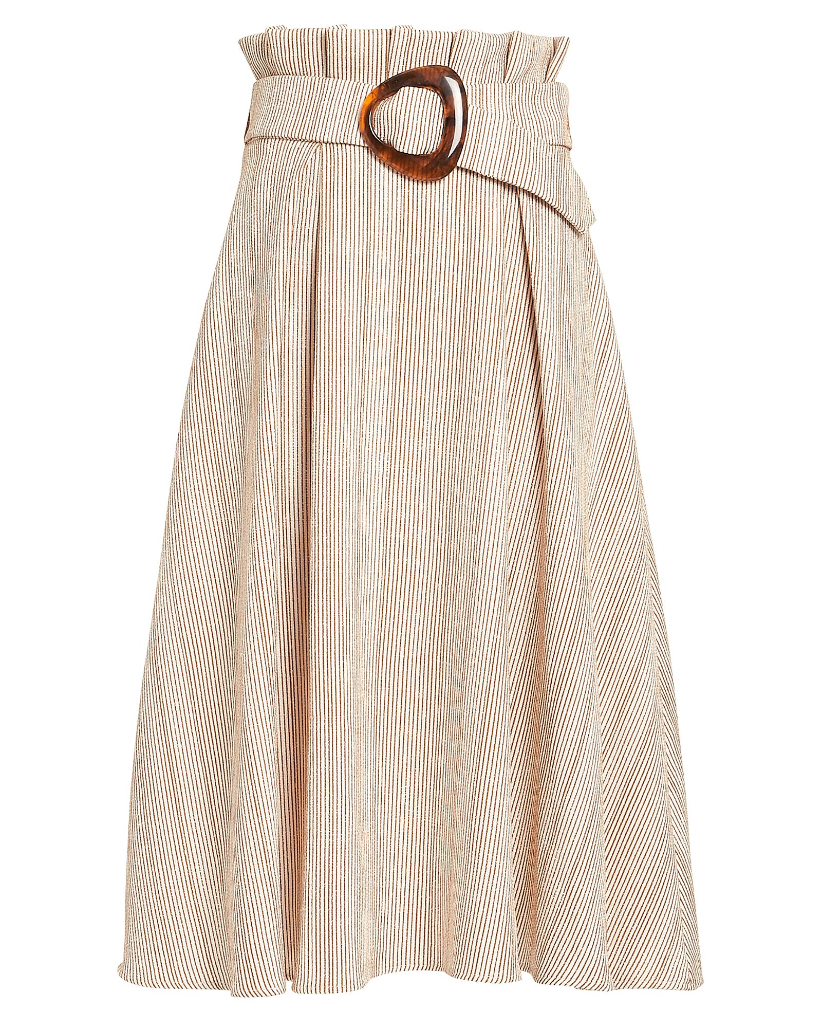Stripe Belted Midi Skirt | INTERMIX®