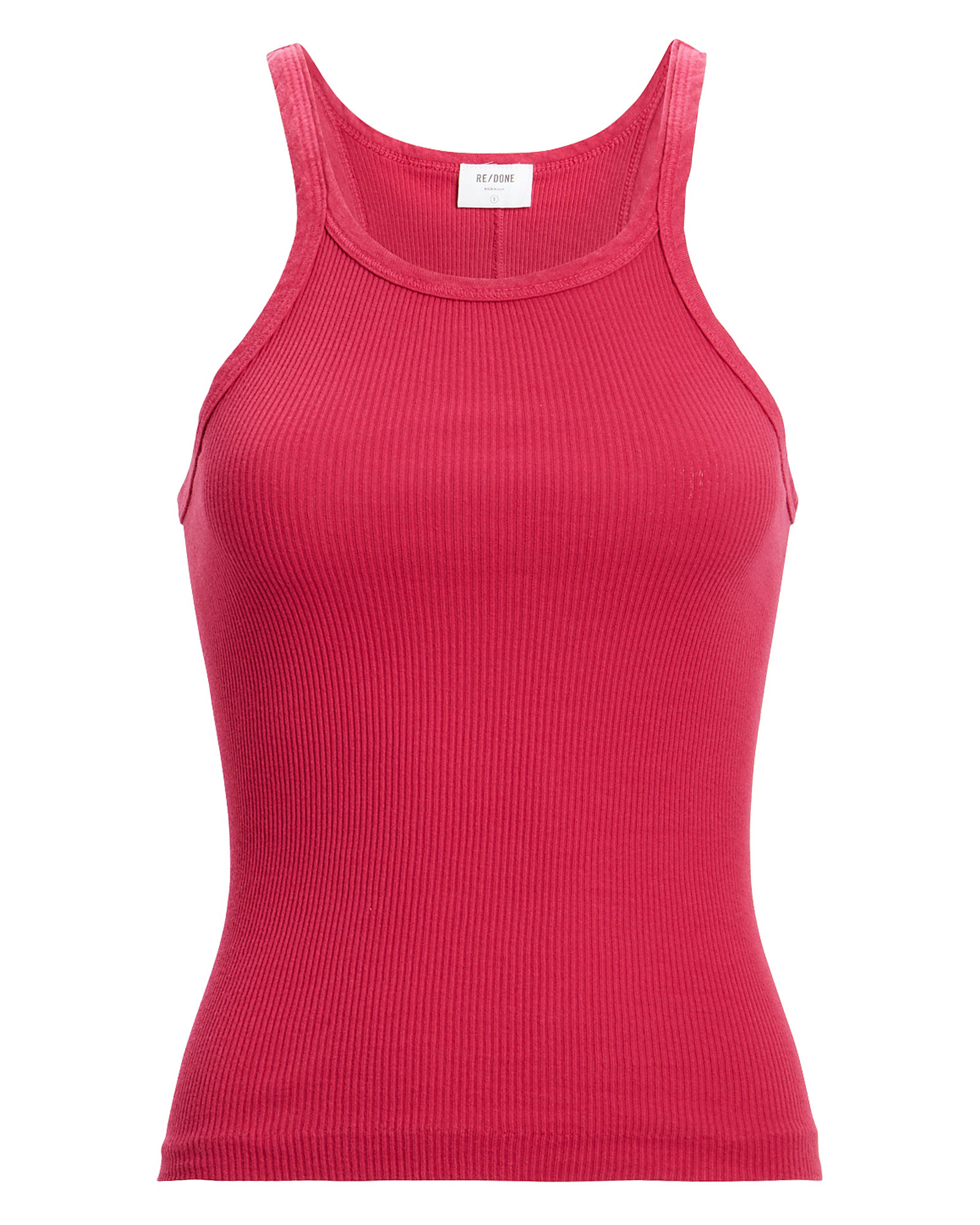 RE/DONE RE/DONE RIBBED COTTON TANK,060049454998