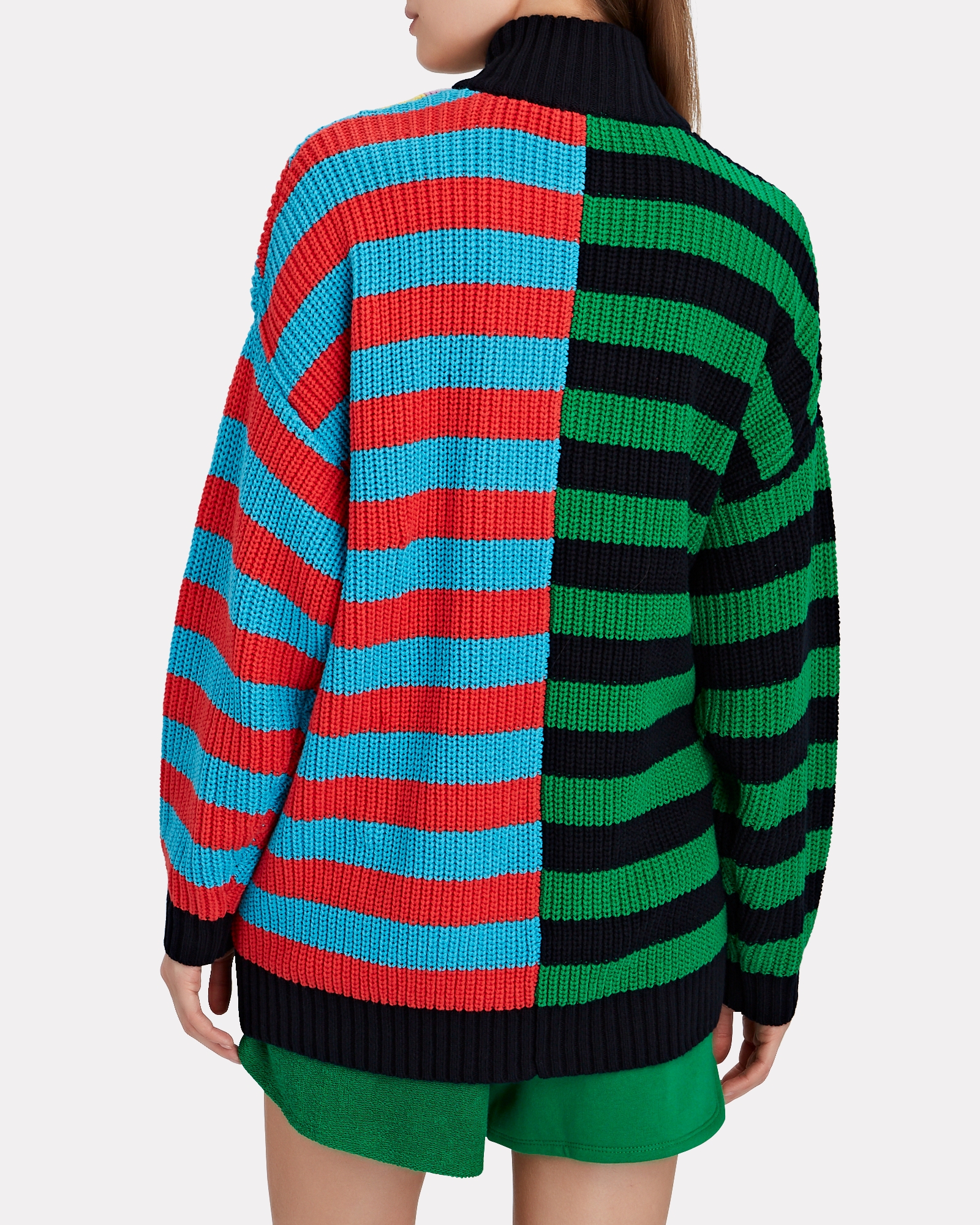 STAUD Hampton Striped Half-Zip Sweater | INTERMIX®