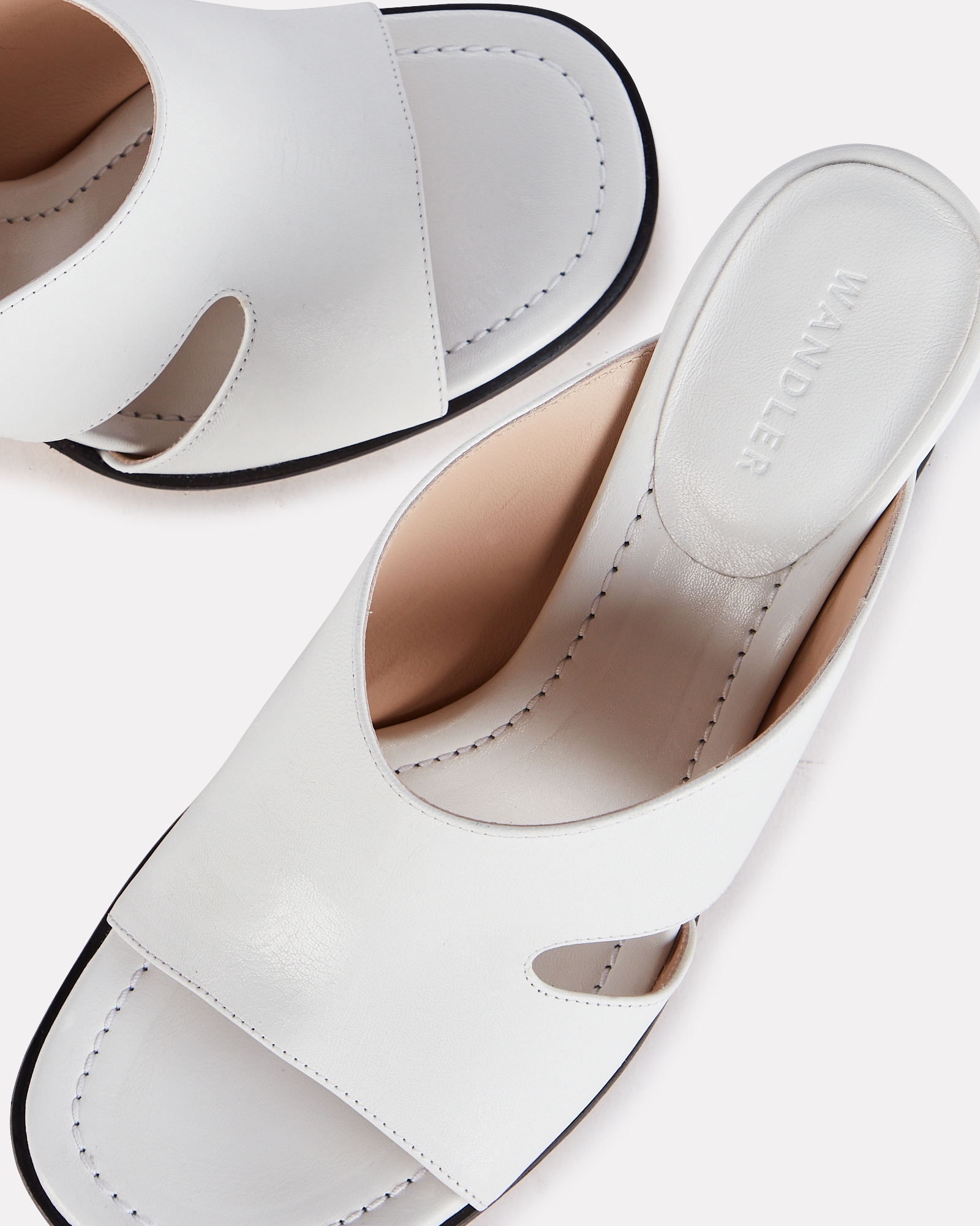 Wandler Marie Leather Slide Sandals | INTERMIX®