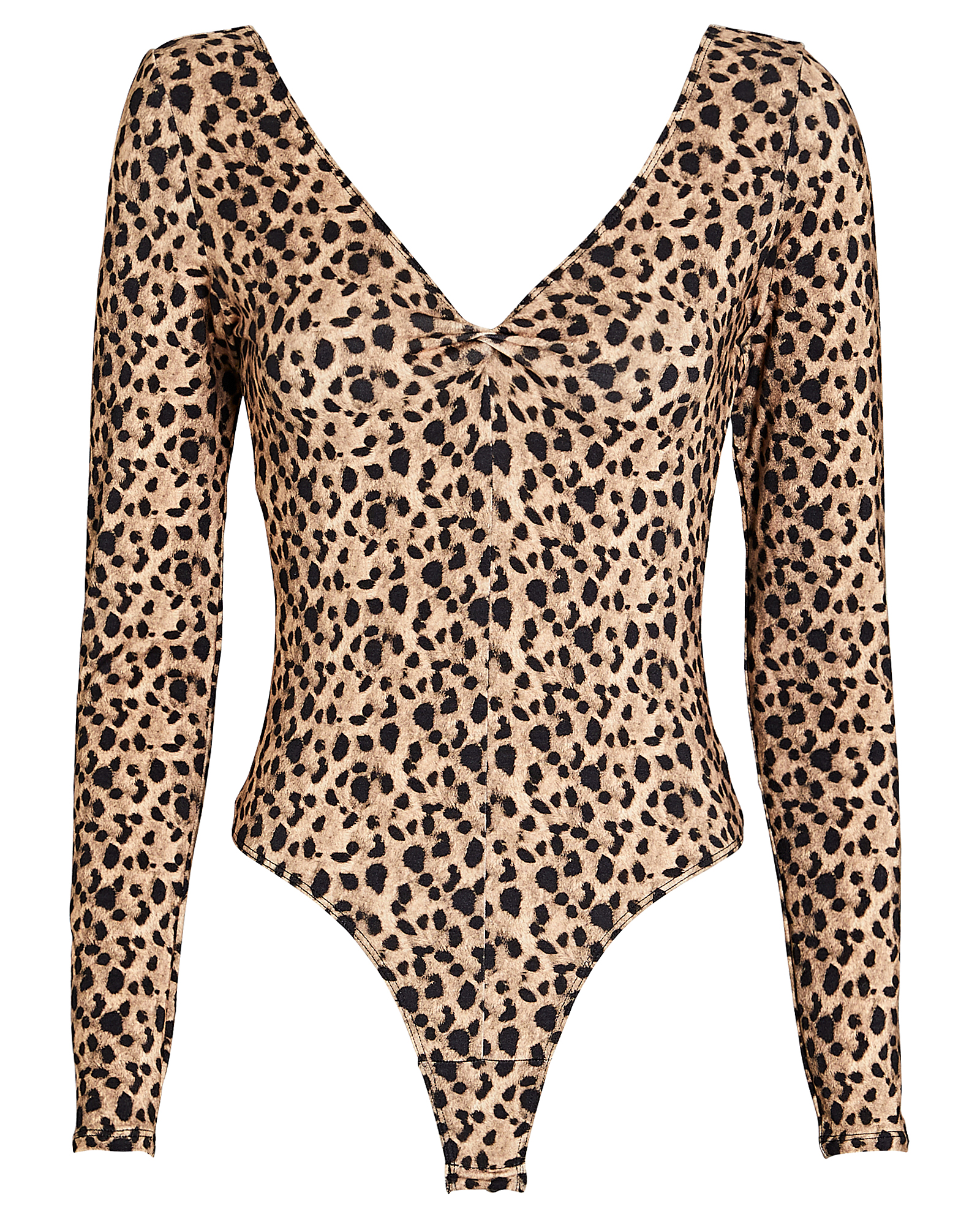 RE/DONE Cheetah Print Long Sleeve Bodysuit | INTERMIX®