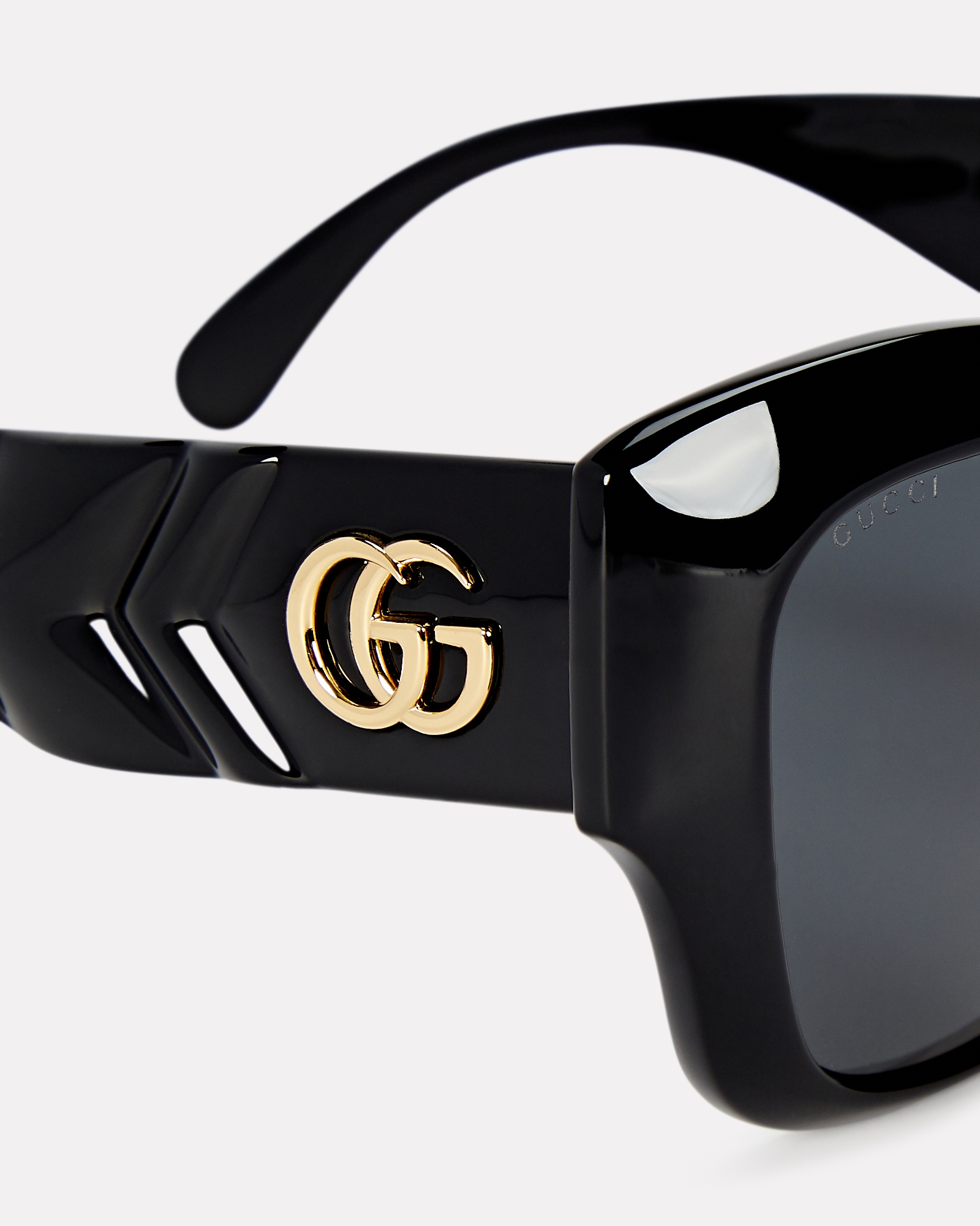 Gucci Oversized Round Cat Eye Sunglasses | INTERMIX®