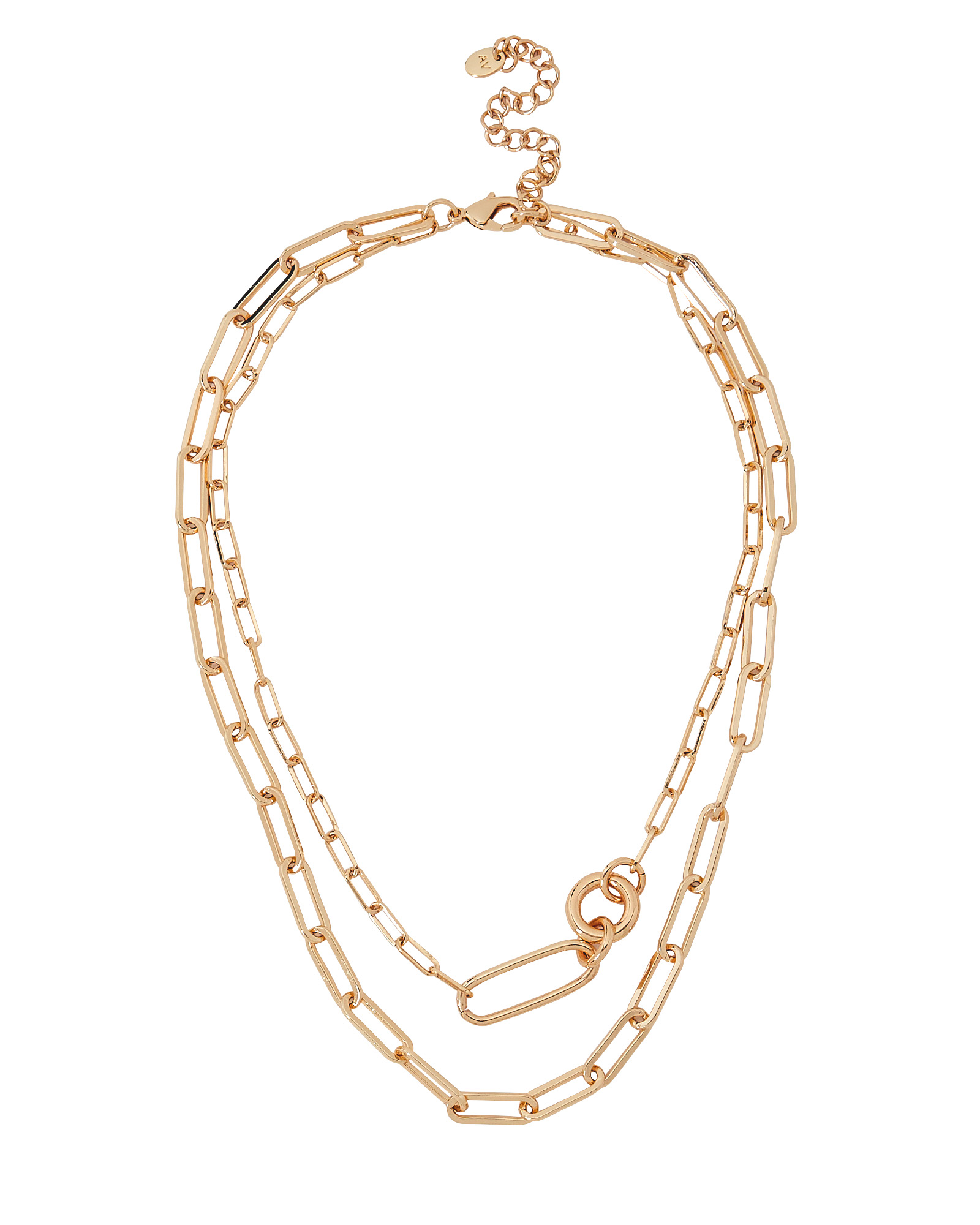 Argento Vivo Layered Oval Chain Necklace | INTERMIX®