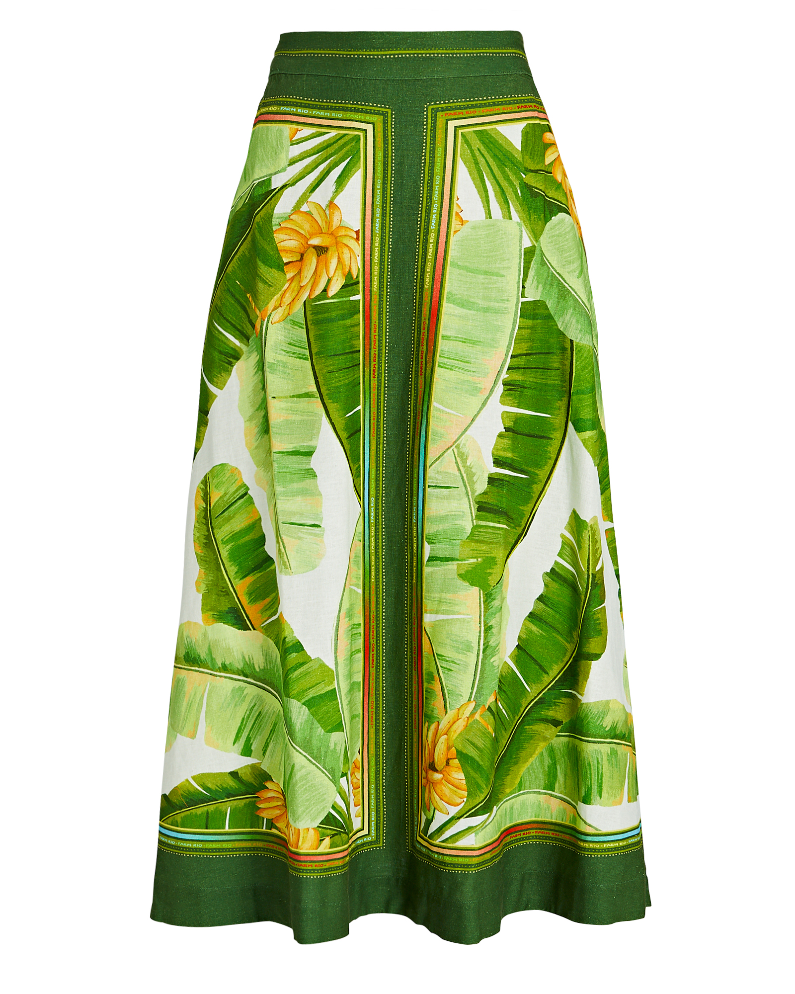 Farm Rio Fresh Forest Scarf Midi Skirt | INTERMIX®