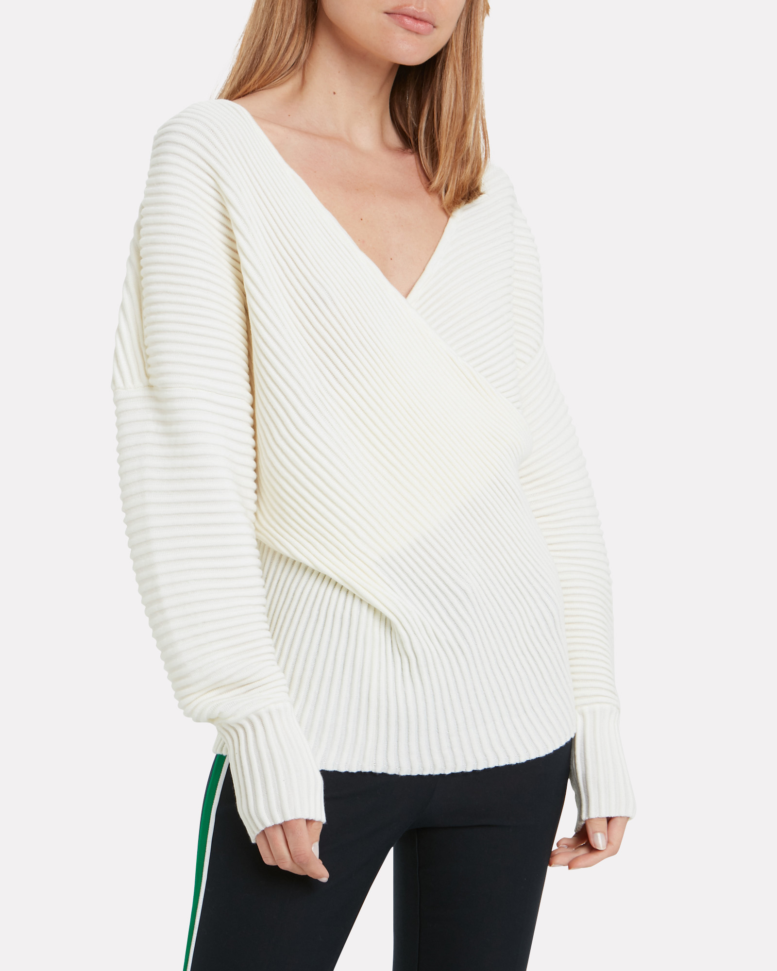 Draped Merino Wool Sweater