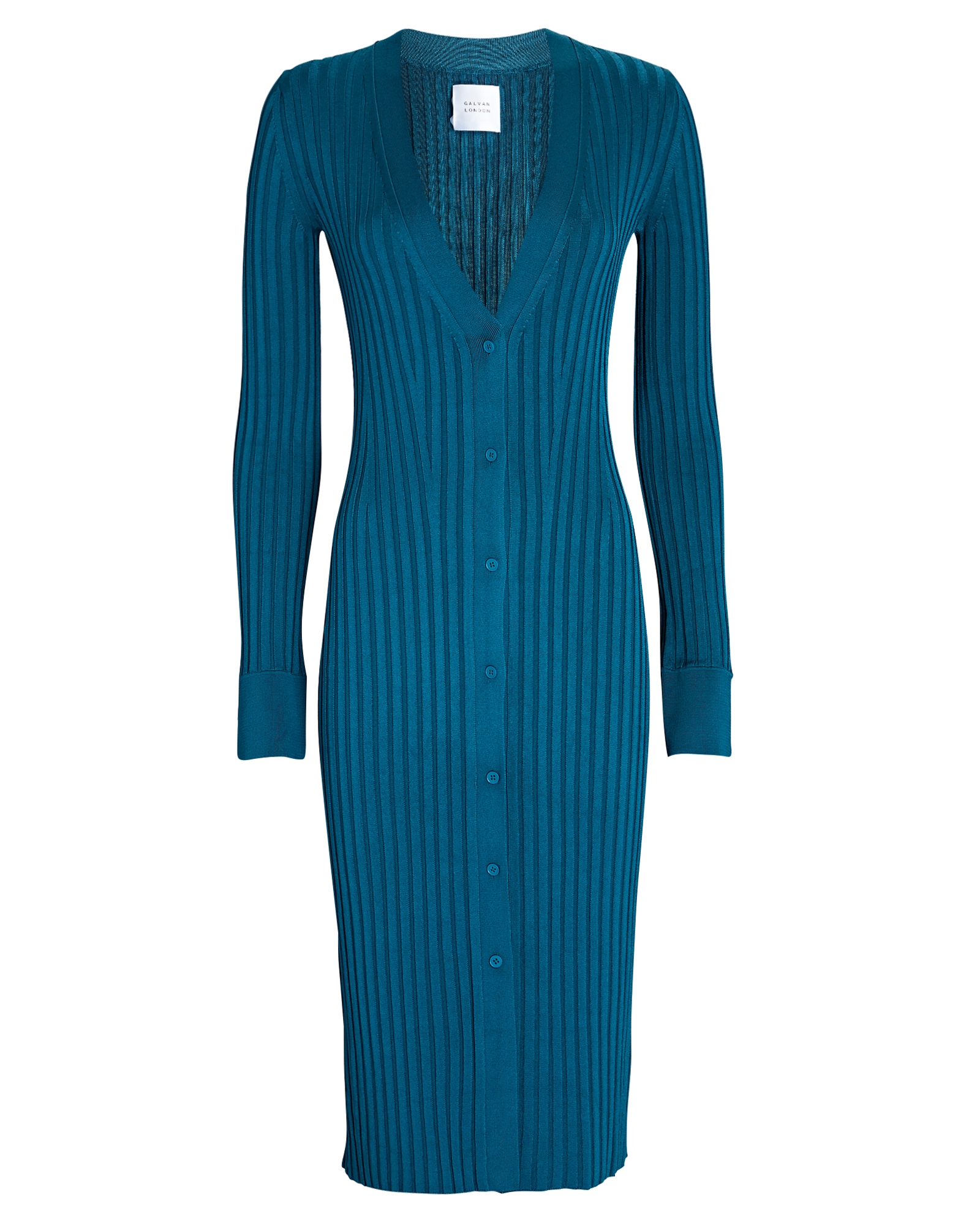 Galvan Rhea Rib Knit Midi Dress | INTERMIX®