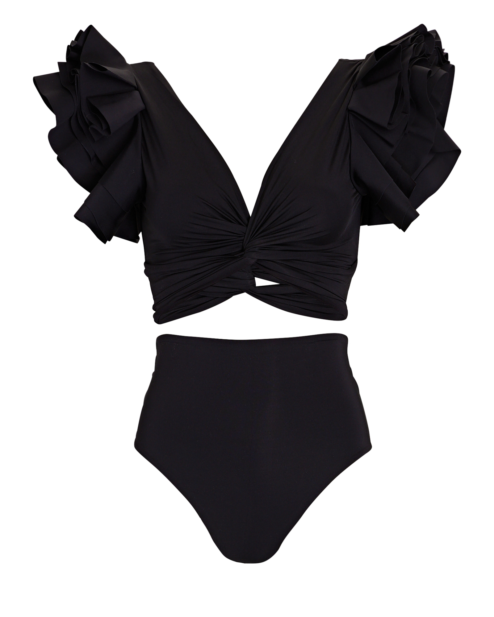 Maygel Coronel Kai Ruffled High-Waist Bikini Set | INTERMIX®
