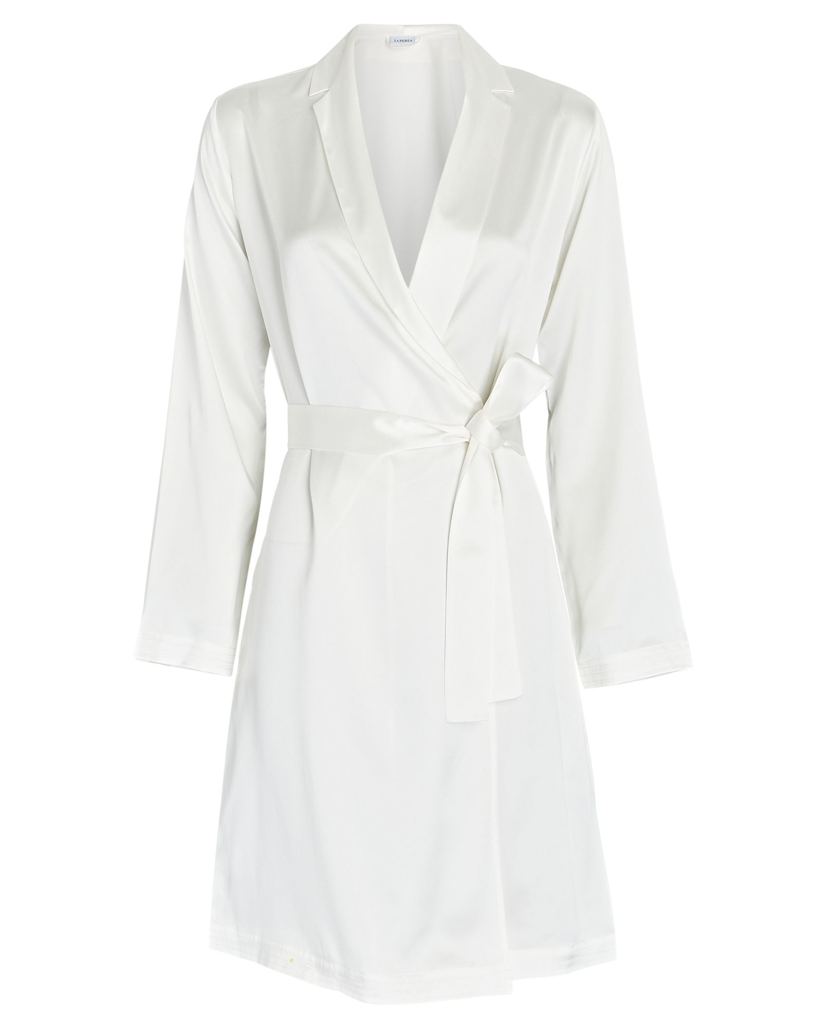 La Perla Belted Silk Short Robe | INTERMIX®