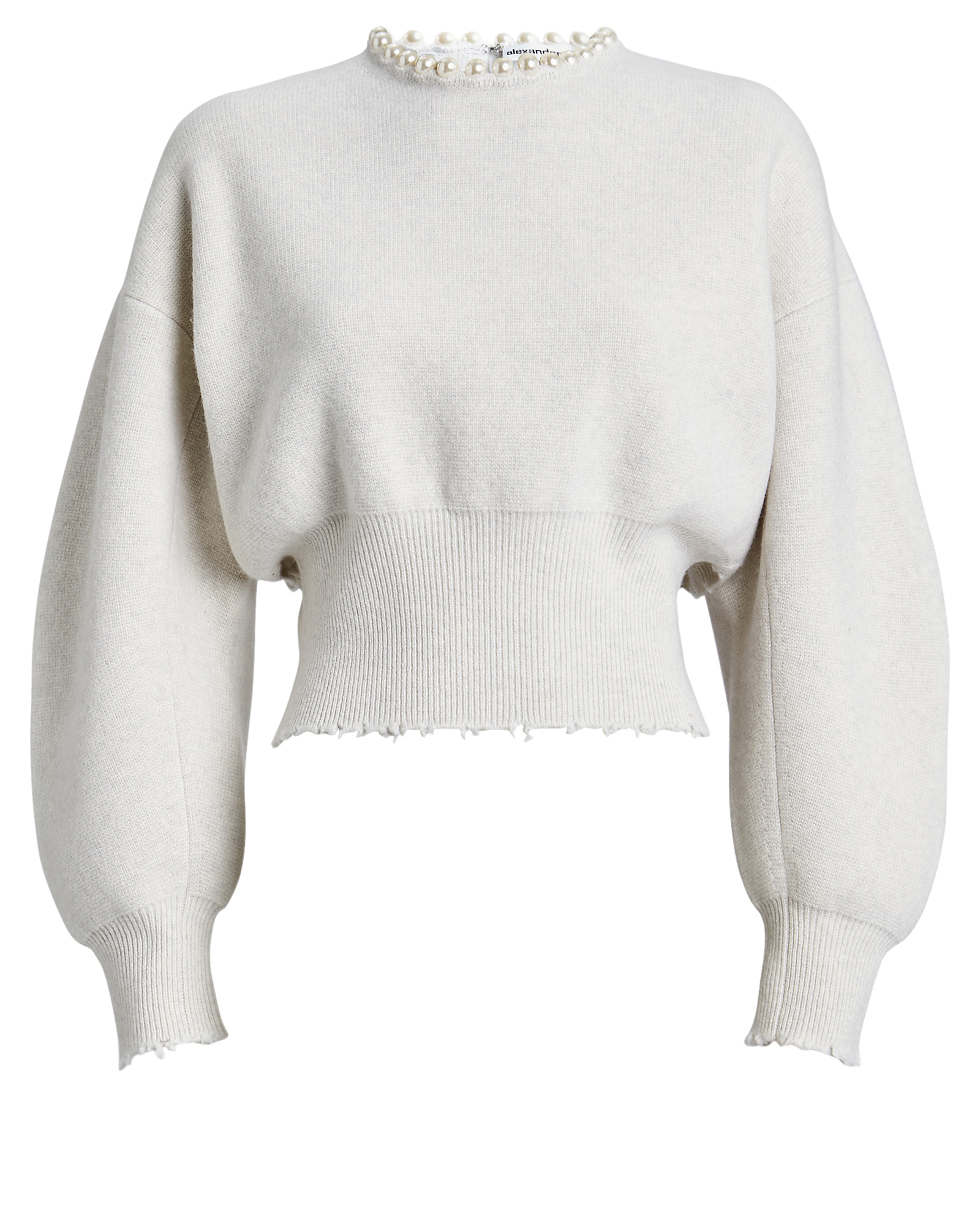 Alexander Wang | Pearl Necklace Wool-Cashmere Sweater | INTERMIX®