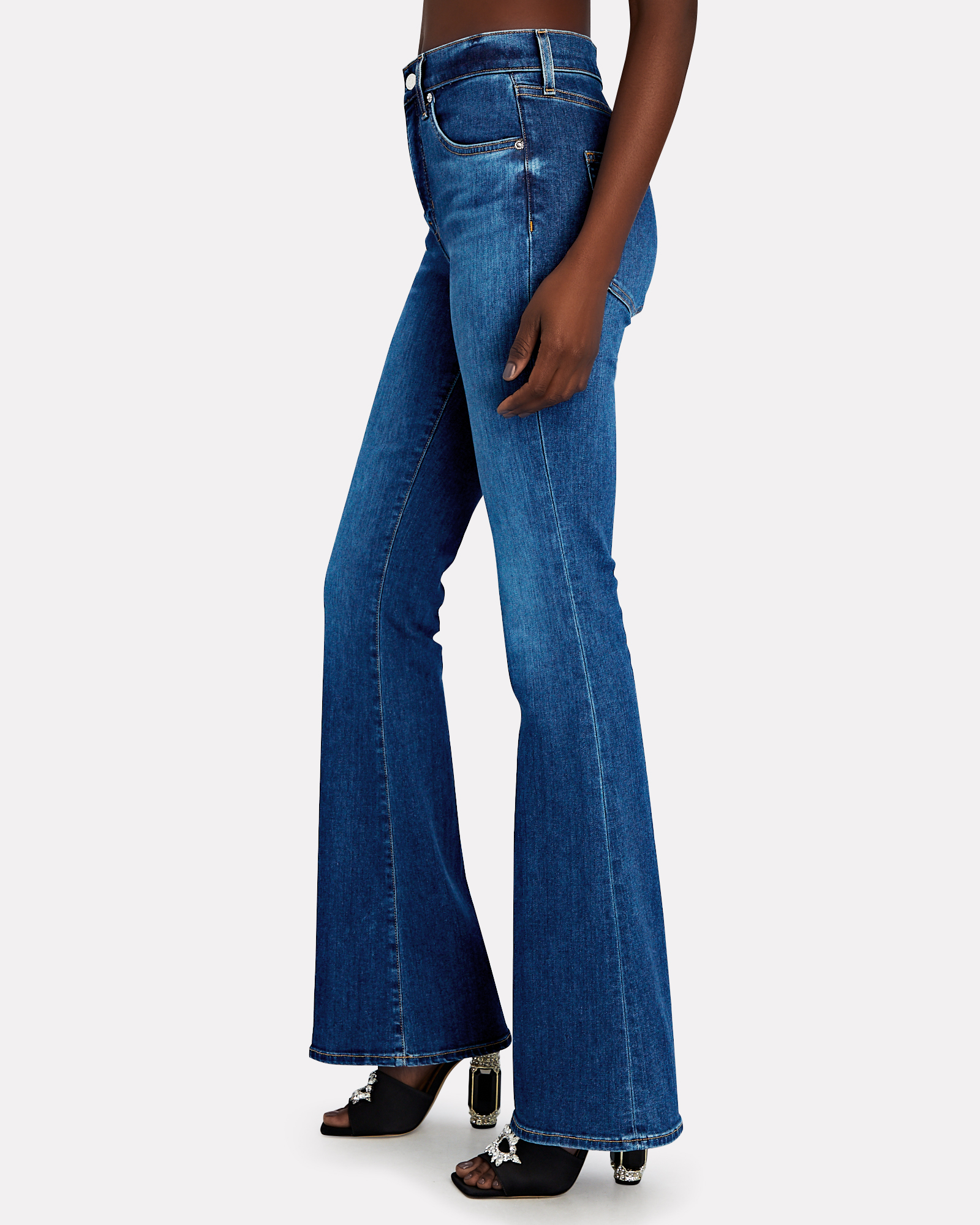 Veronica Beard Beverly Jeans In Bright Blue l INTERMIX®