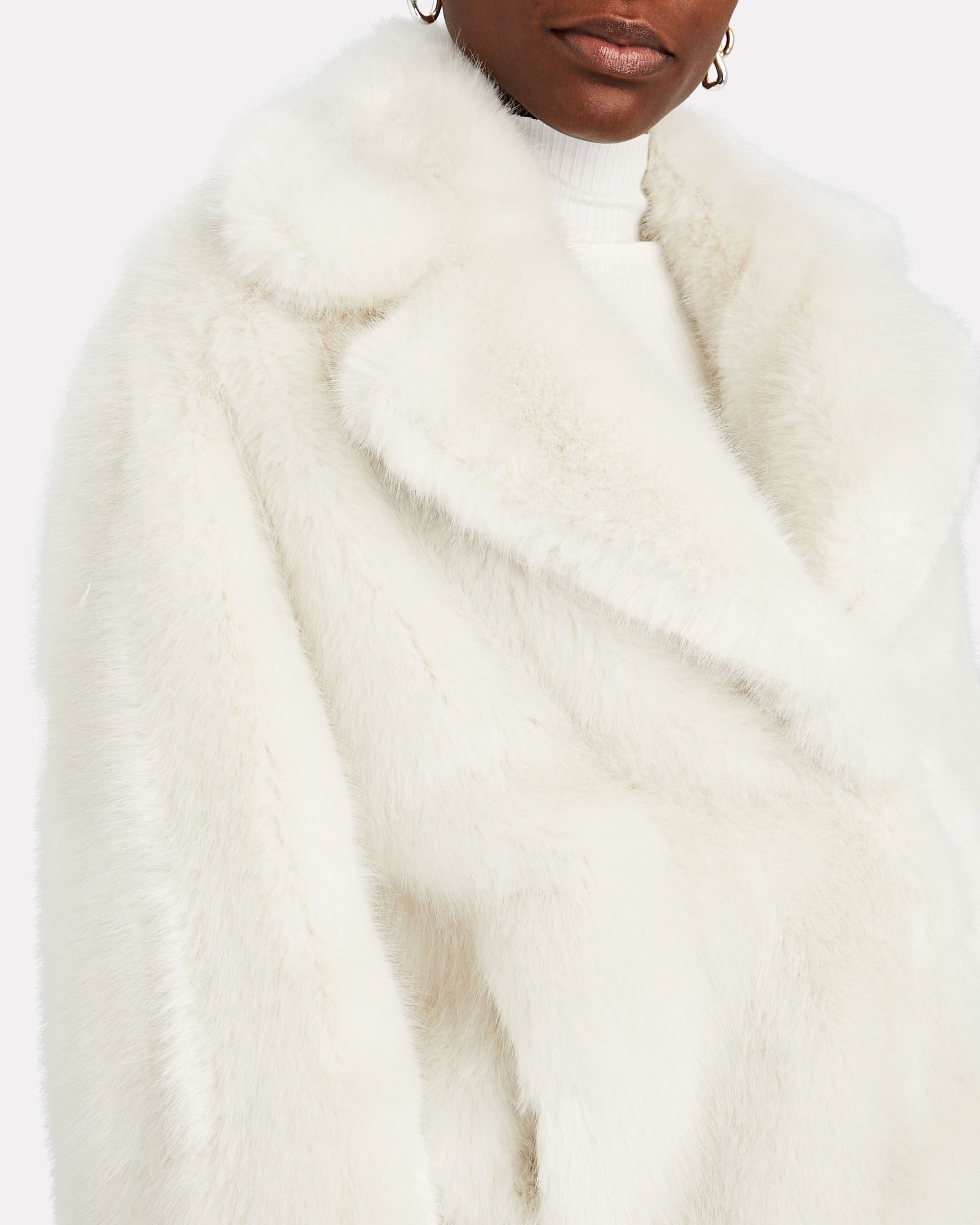 STAND Janet Cropped Faux Fur Jacket | INTERMIX®