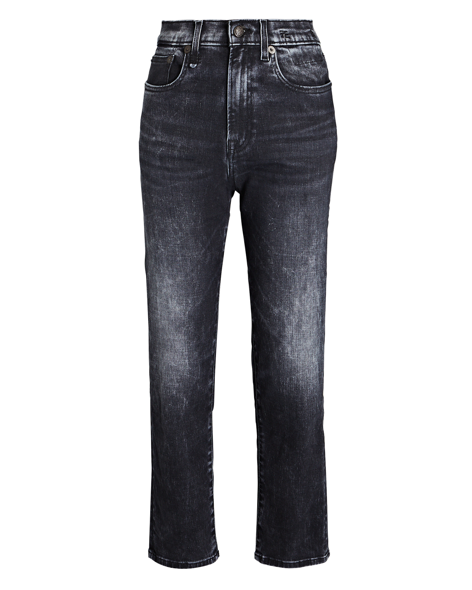 R13 Shelley Slim-Leg Jeans In Morrison Black | INTERMIX®