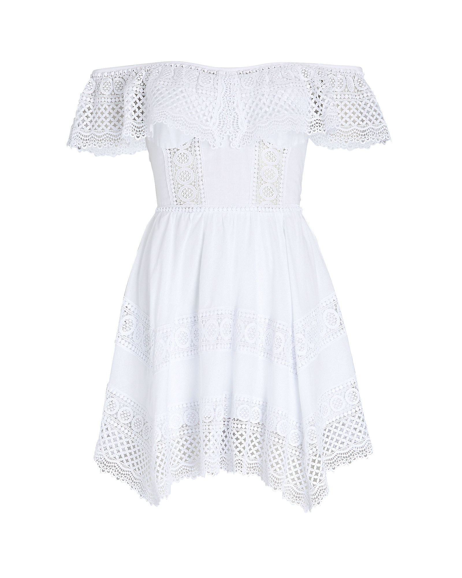 Charo Ruiz Vaiana Off-The-Shoulder Mini Dress In White | INTERMIX®