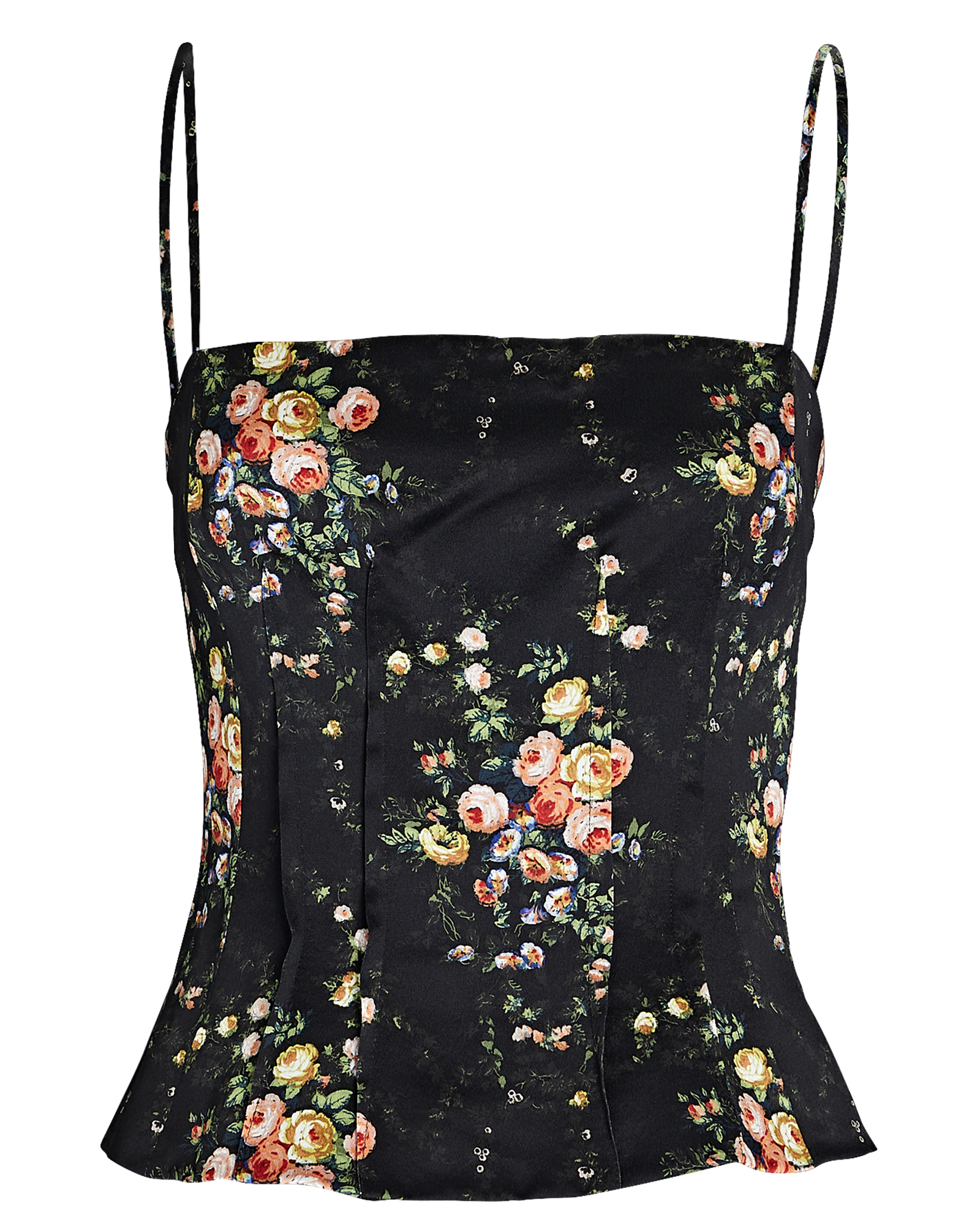 Brock Collection Taya Pleated Floral Silk Camisole | INTERMIX®