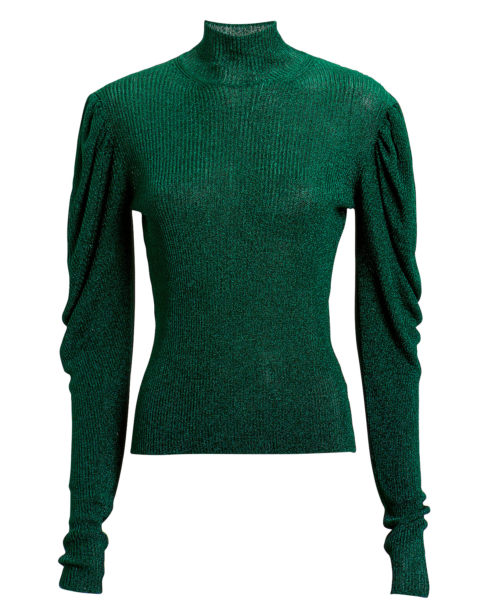 Puff Sleeve Turtleneck Sweater