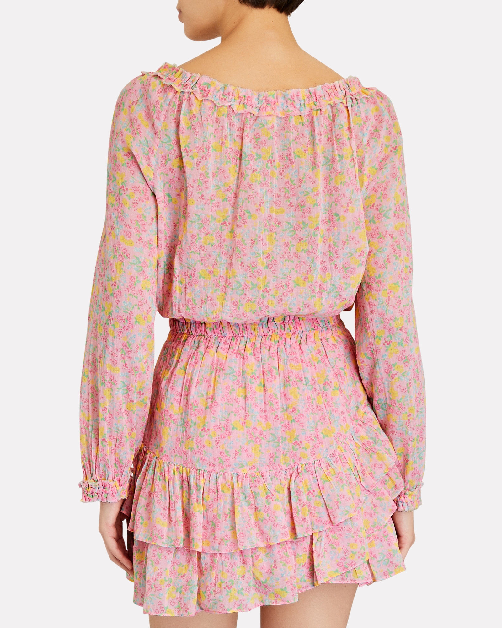 LoveShackFancy Rayna Floral Cotton Mini Dress | INTERMIX®