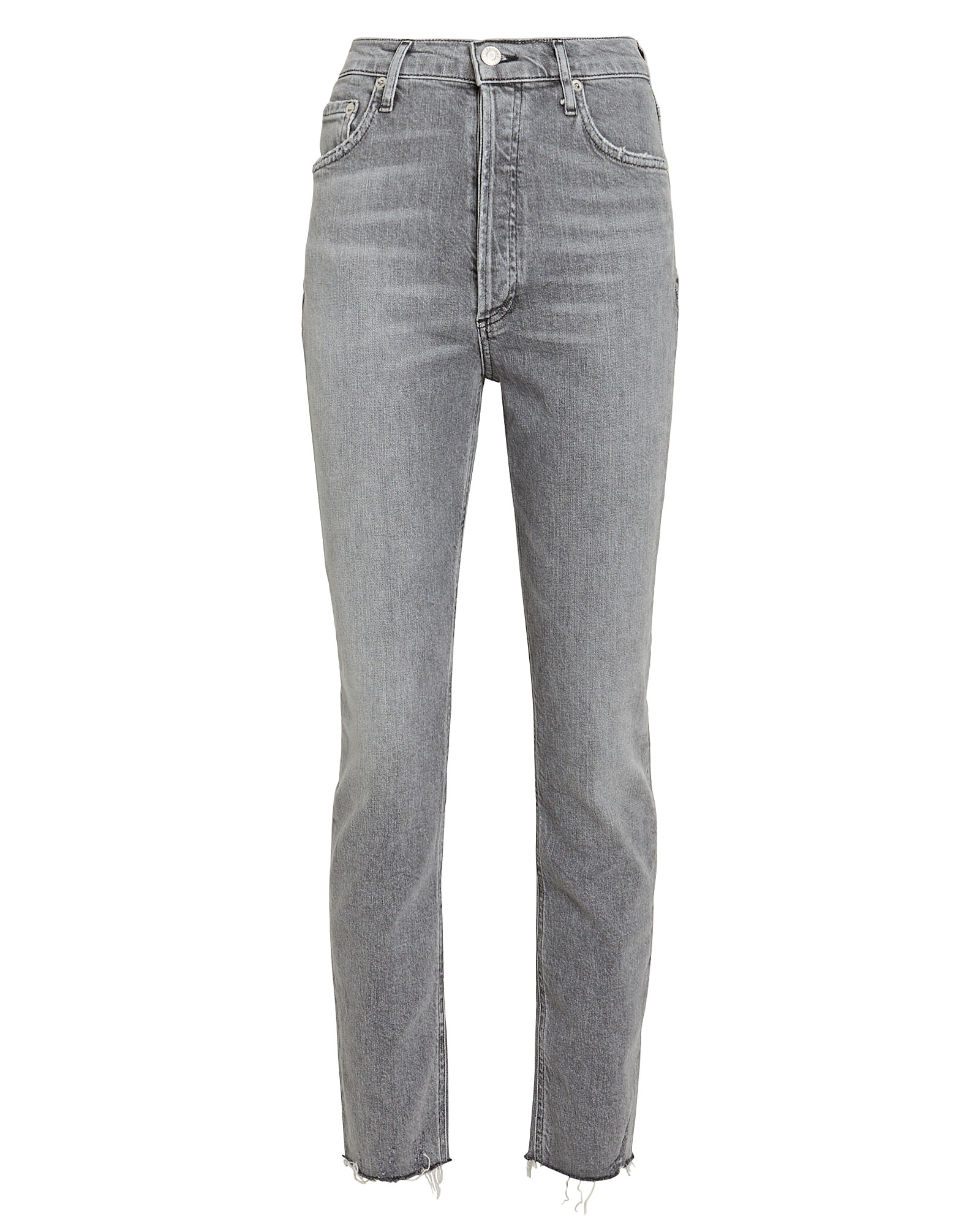 Agolde Nico High-rise Skinny Jeans In Grey-lt | ModeSens