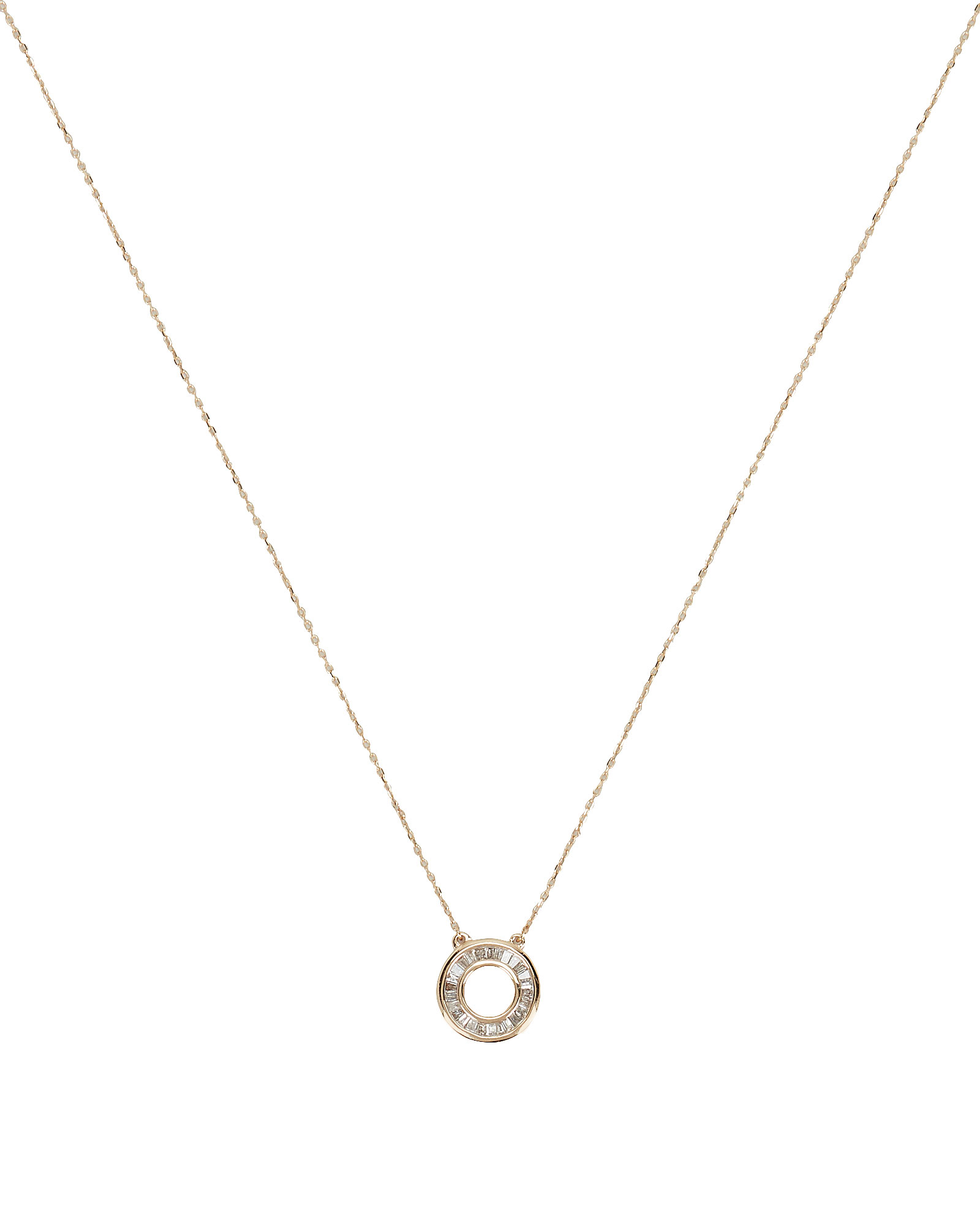 Baguette Circle Necklace