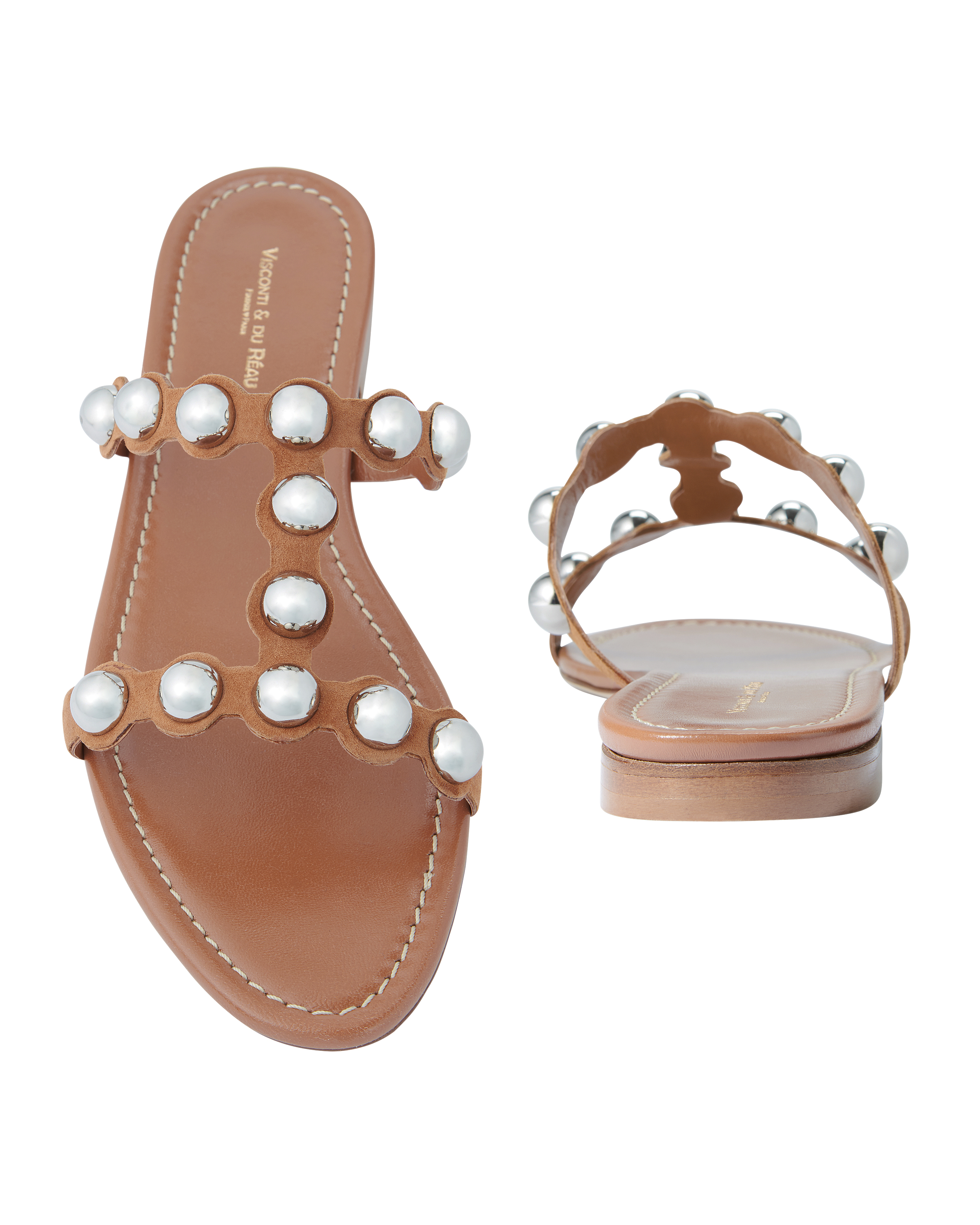 Lia Studded Suede Sandals