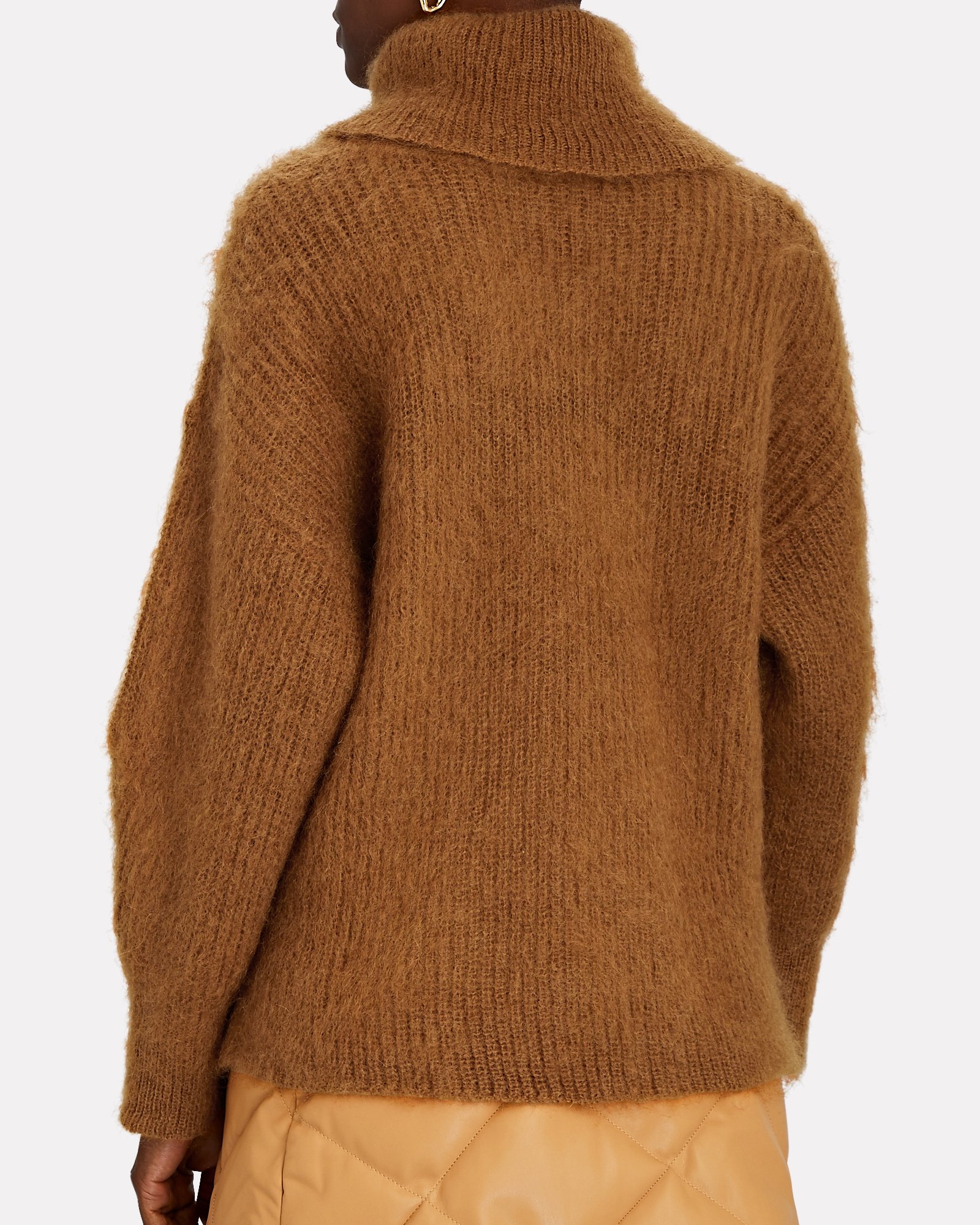 Alberta Ferretti Mohair-Blend Turtleneck Sweater | INTERMIX®