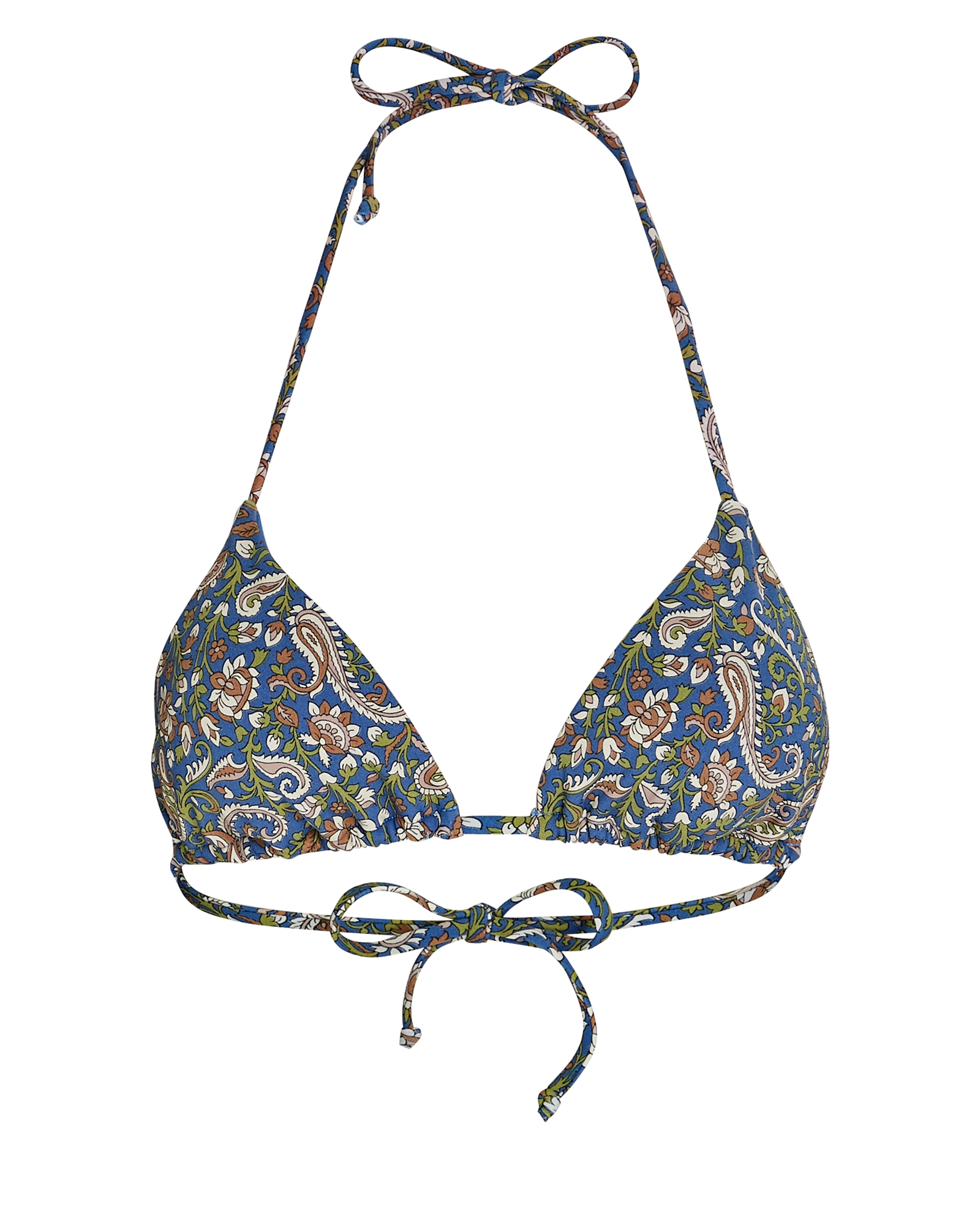Veronica Beard Cala Paisley String Bikini Top | INTERMIX®