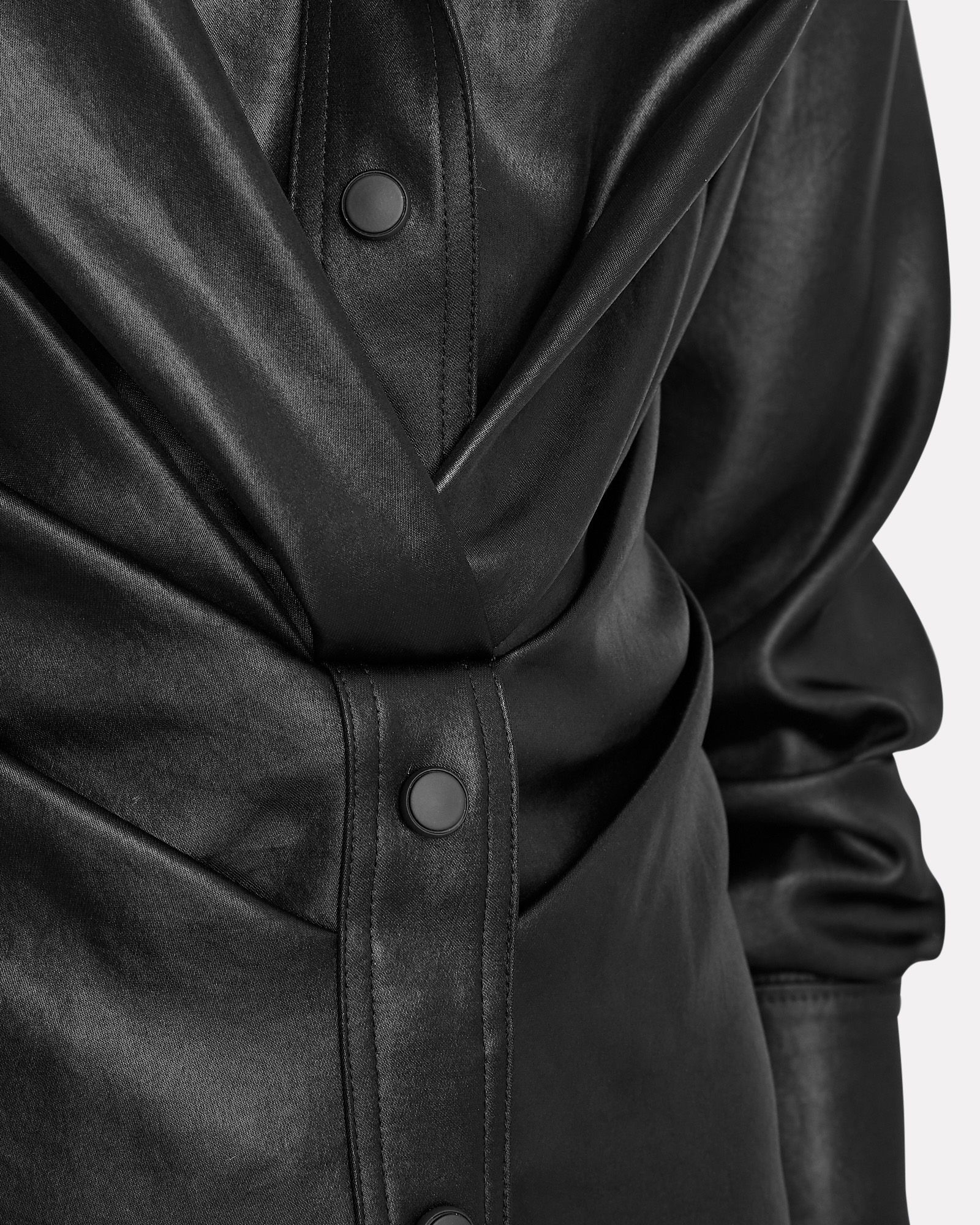 RtA Vivienne Leather Mini Shirt Dress | INTERMIX®