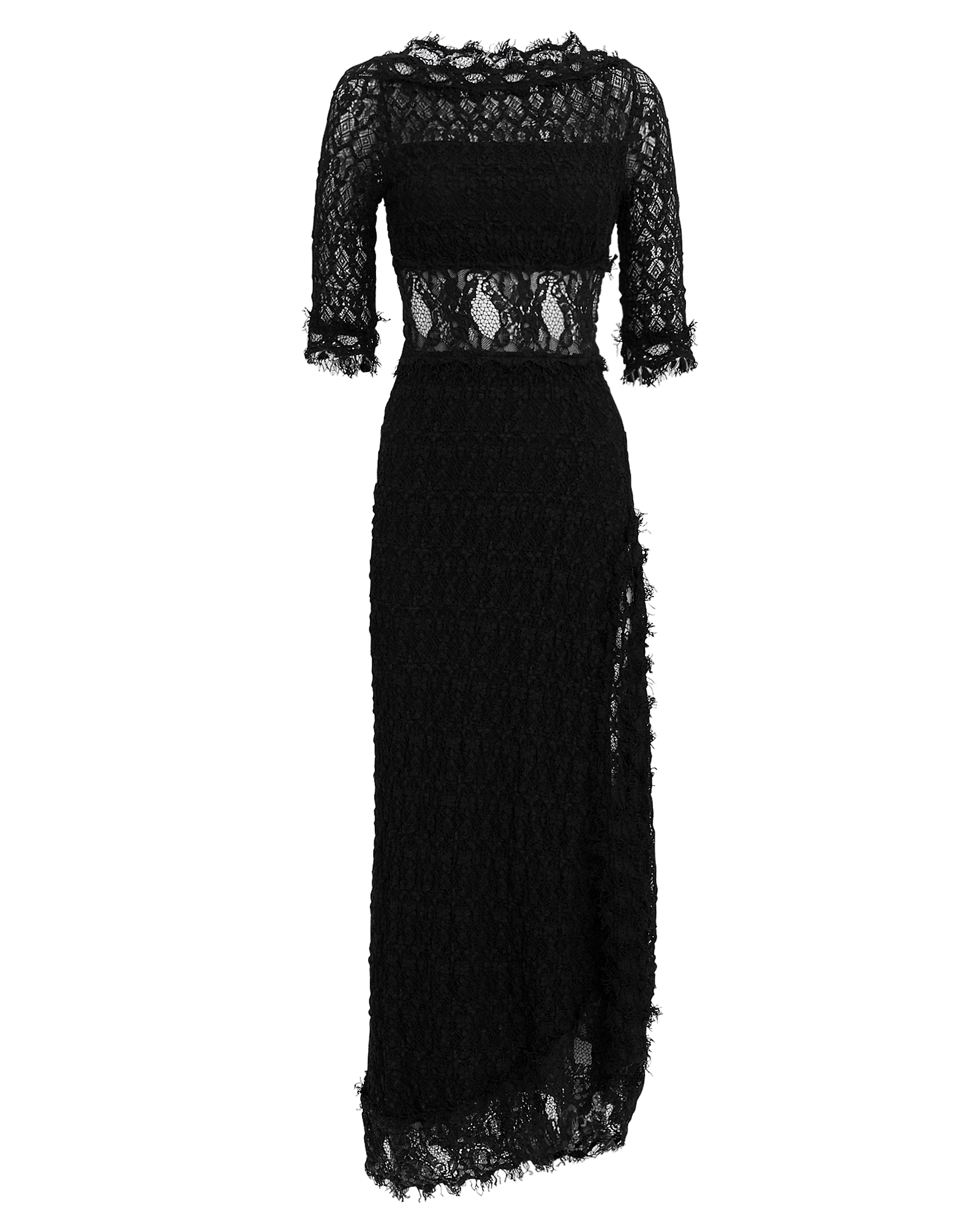Florence Black Lace Gown | INTERMIX®