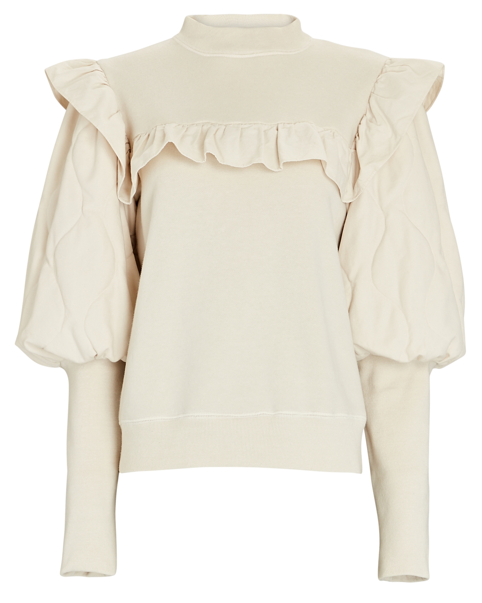 Sea Layla Quilted Puff Sleeve Sweatshirt | INTERMIX®