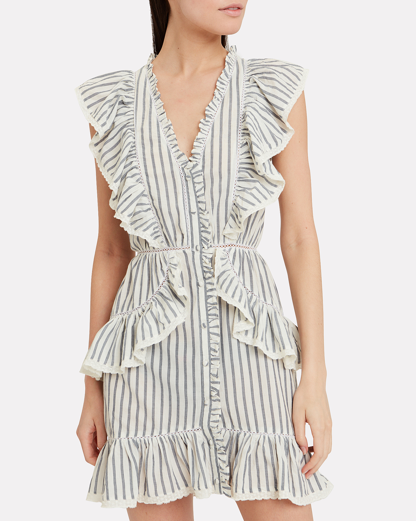India Striped Voile Dress