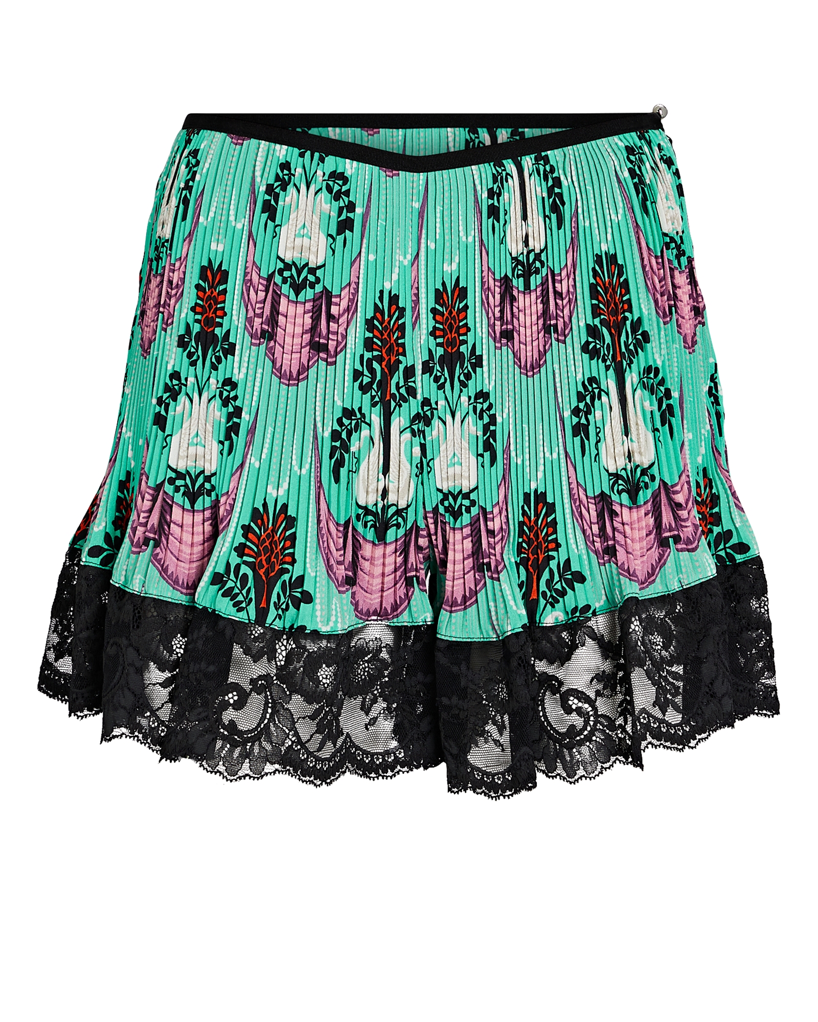 Paco Rabanne Lace-Trimmed Printed Shorts | INTERMIX®
