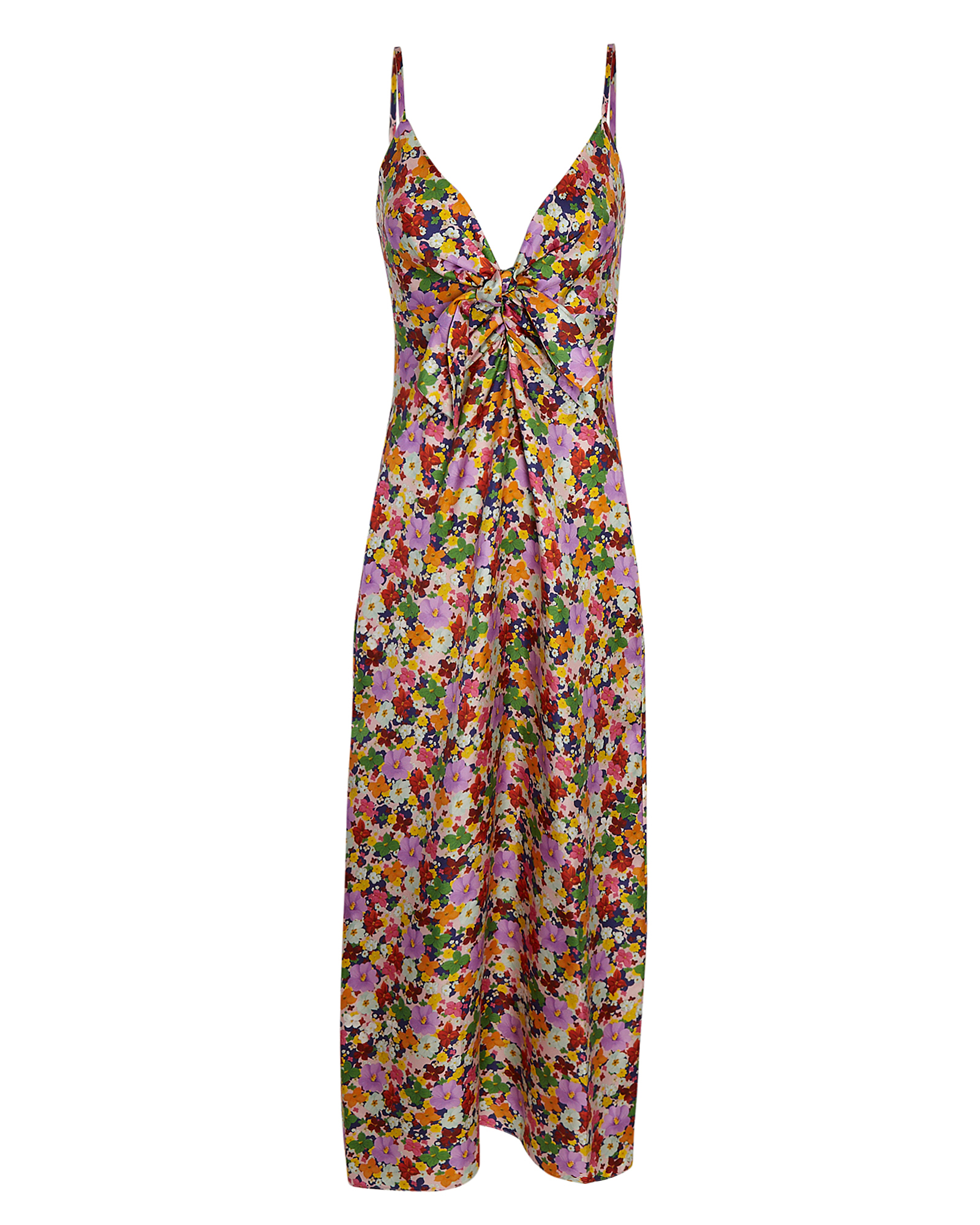 Borgo De Nor Flora Silk Twill Midi Dress | INTERMIX®