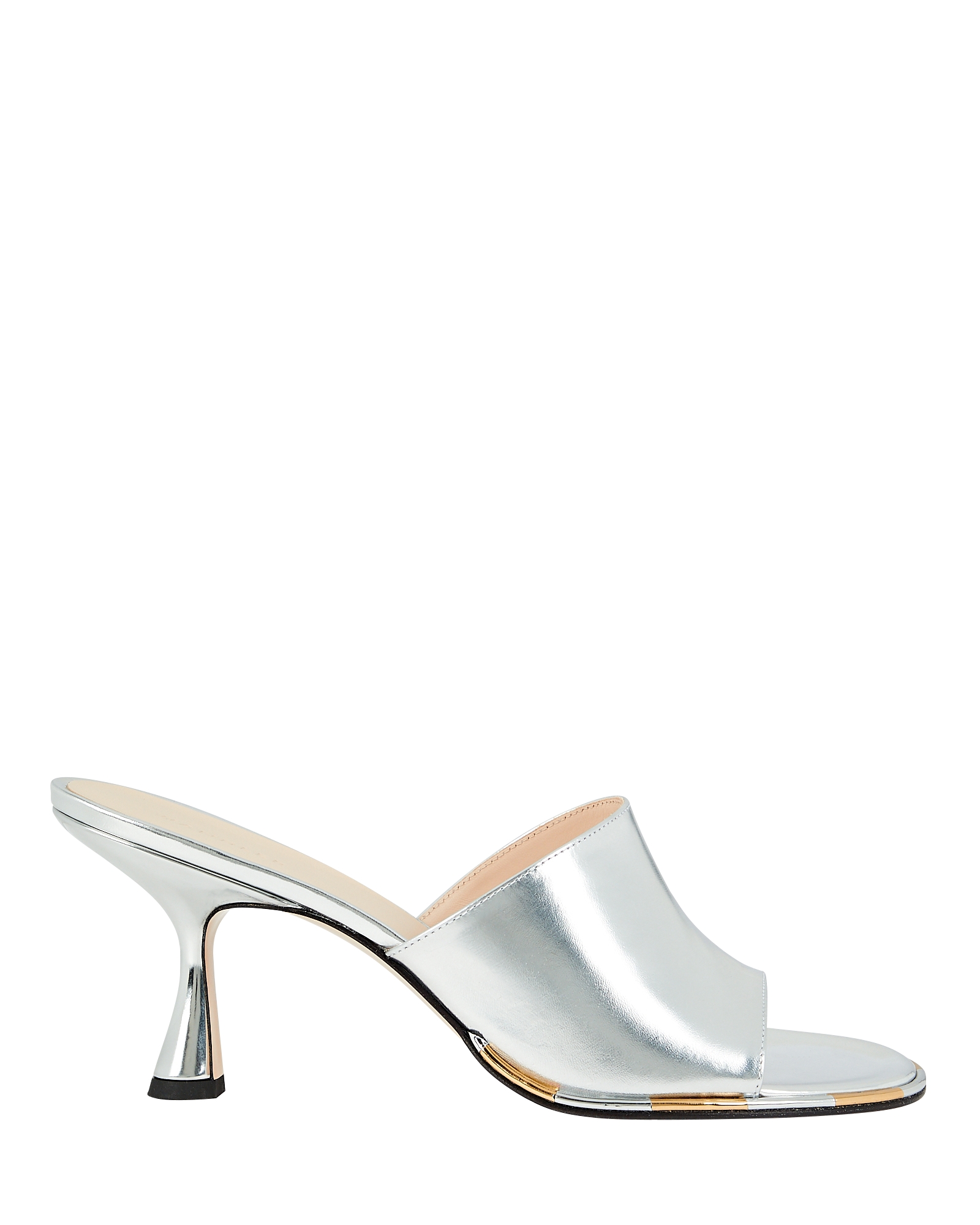 Agnes Mirrored Leather Mules